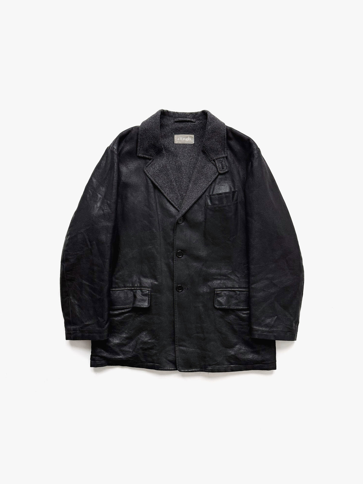 90s Allegri Martin Margiela Era Coated Jacket in Cotton Wool – A.A
