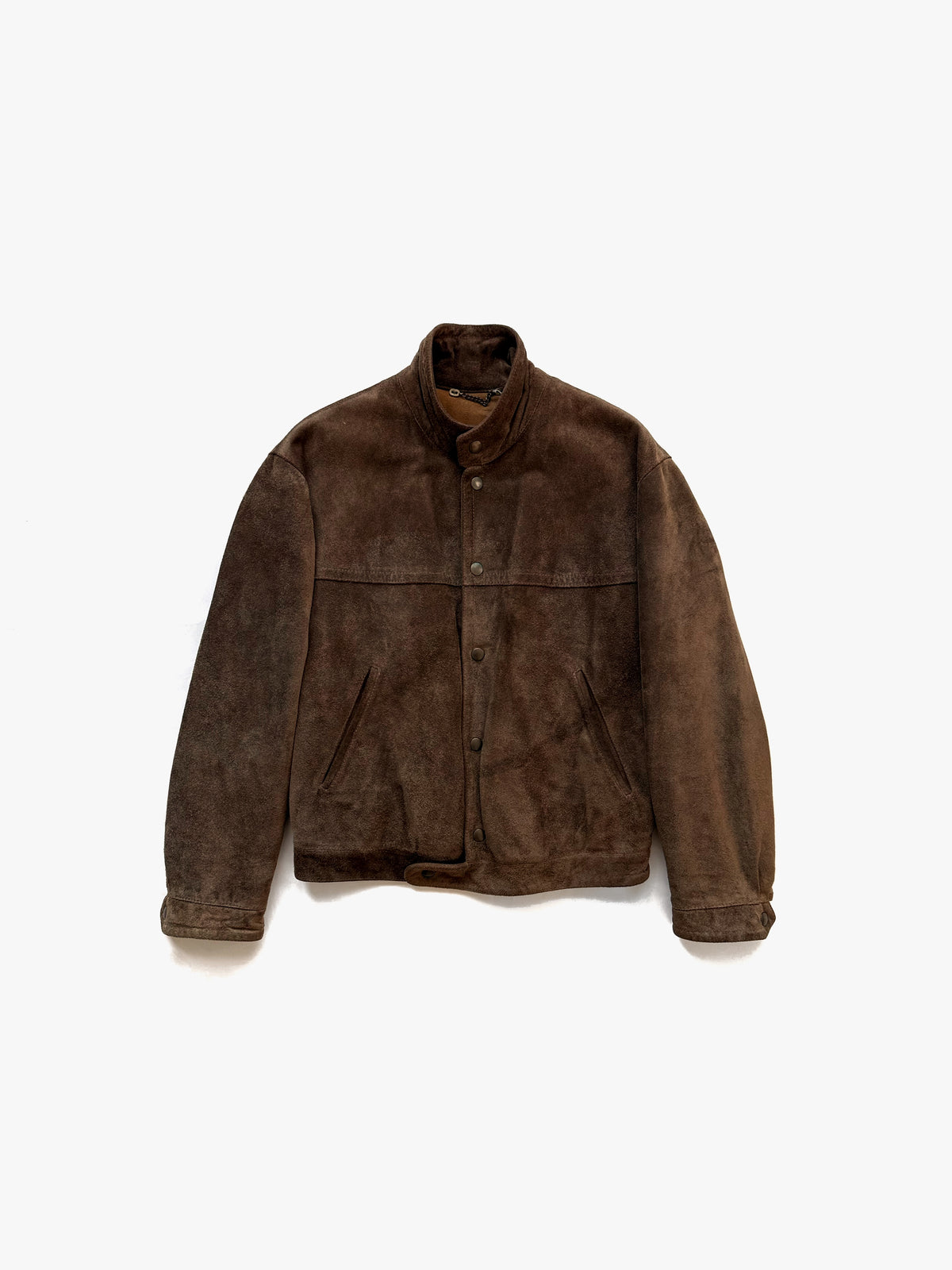 90s Emporio Armani Bomber Jacket in Heavy Suede – A.A