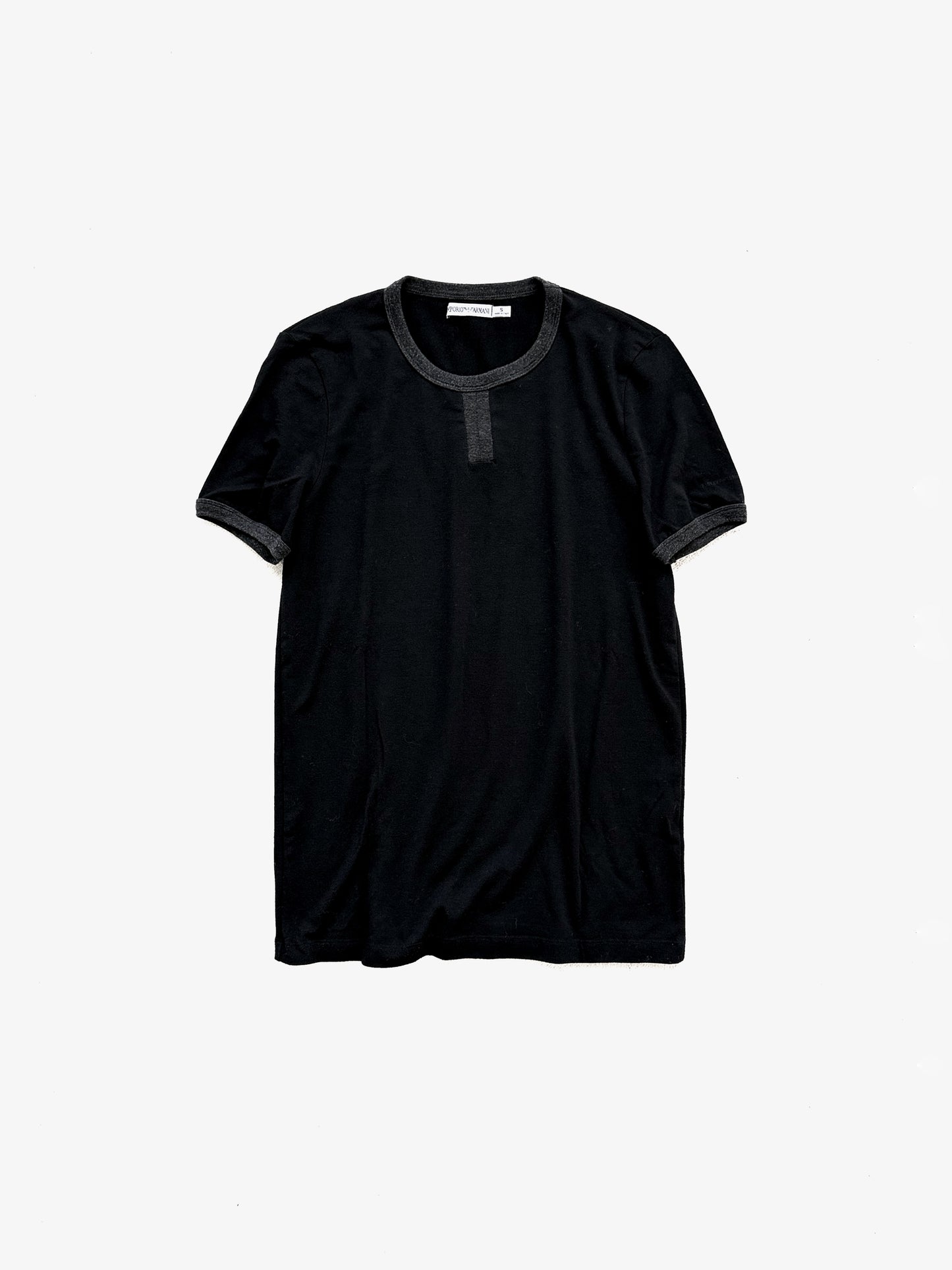 90s Emporio Armani Trim T-shirts in Viscose