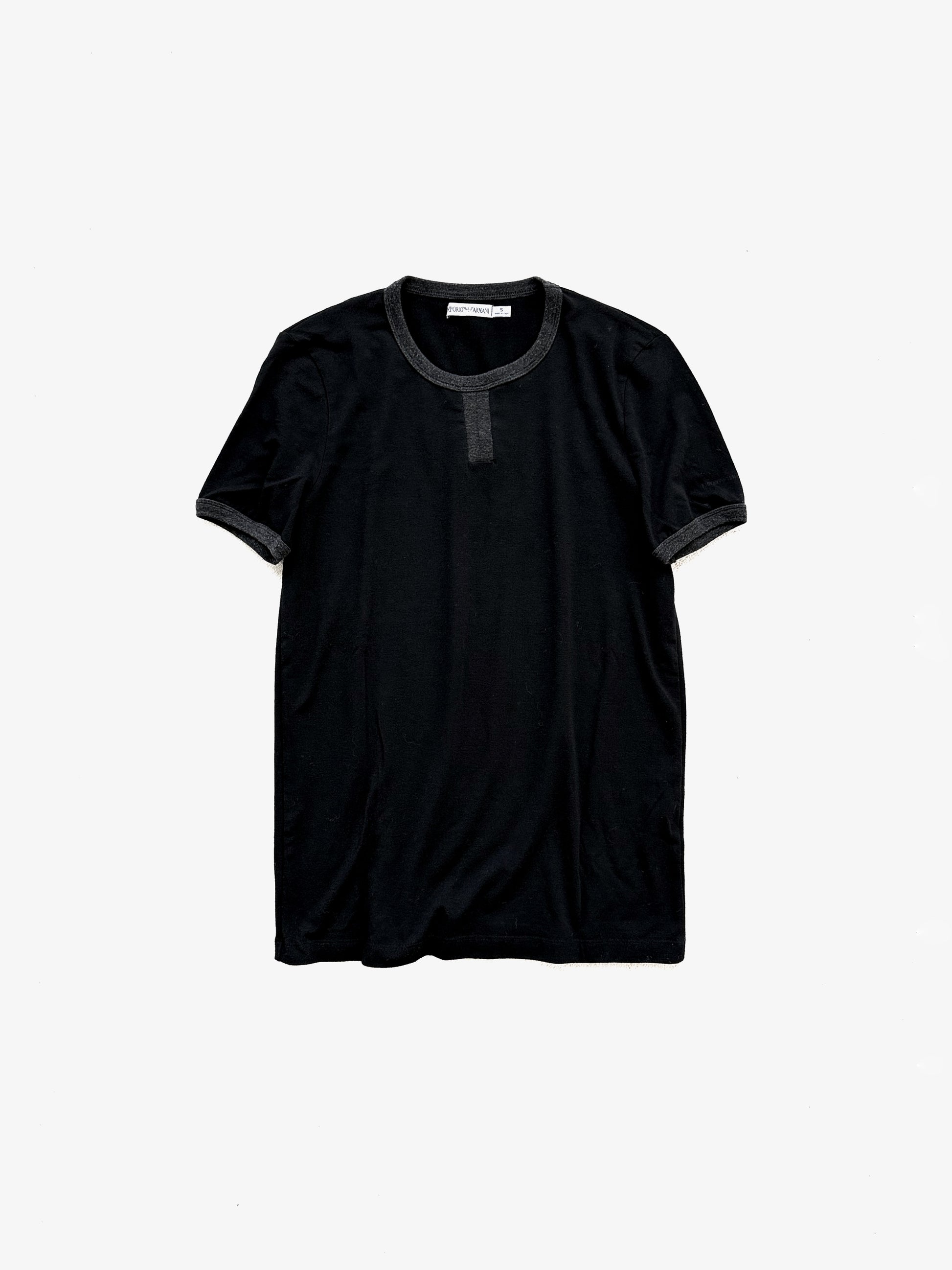 90s Emporio Armani Trim T-shirts in Viscose