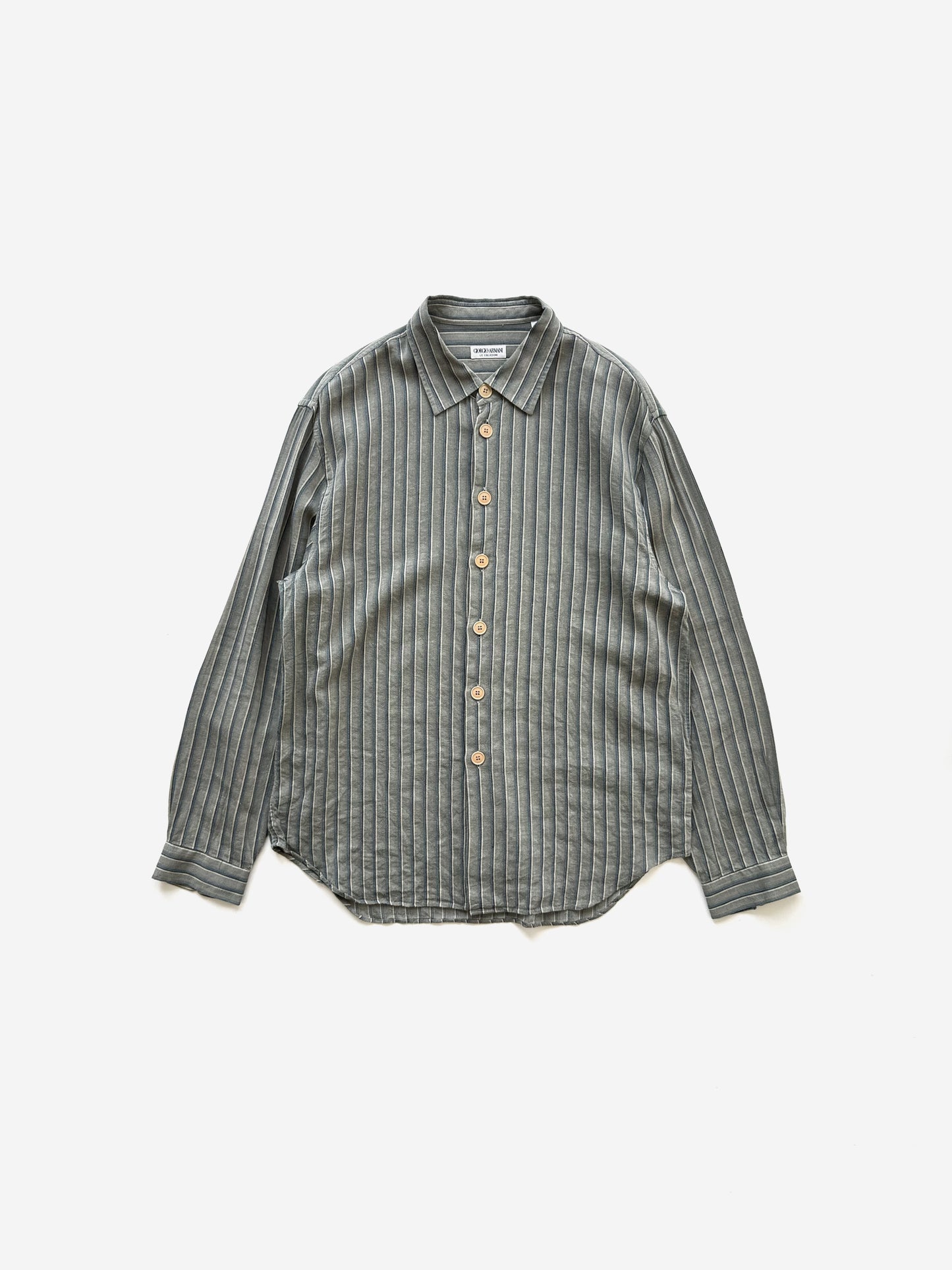 90s Giorgio Armani Shirts in Linen Viscose Cotton