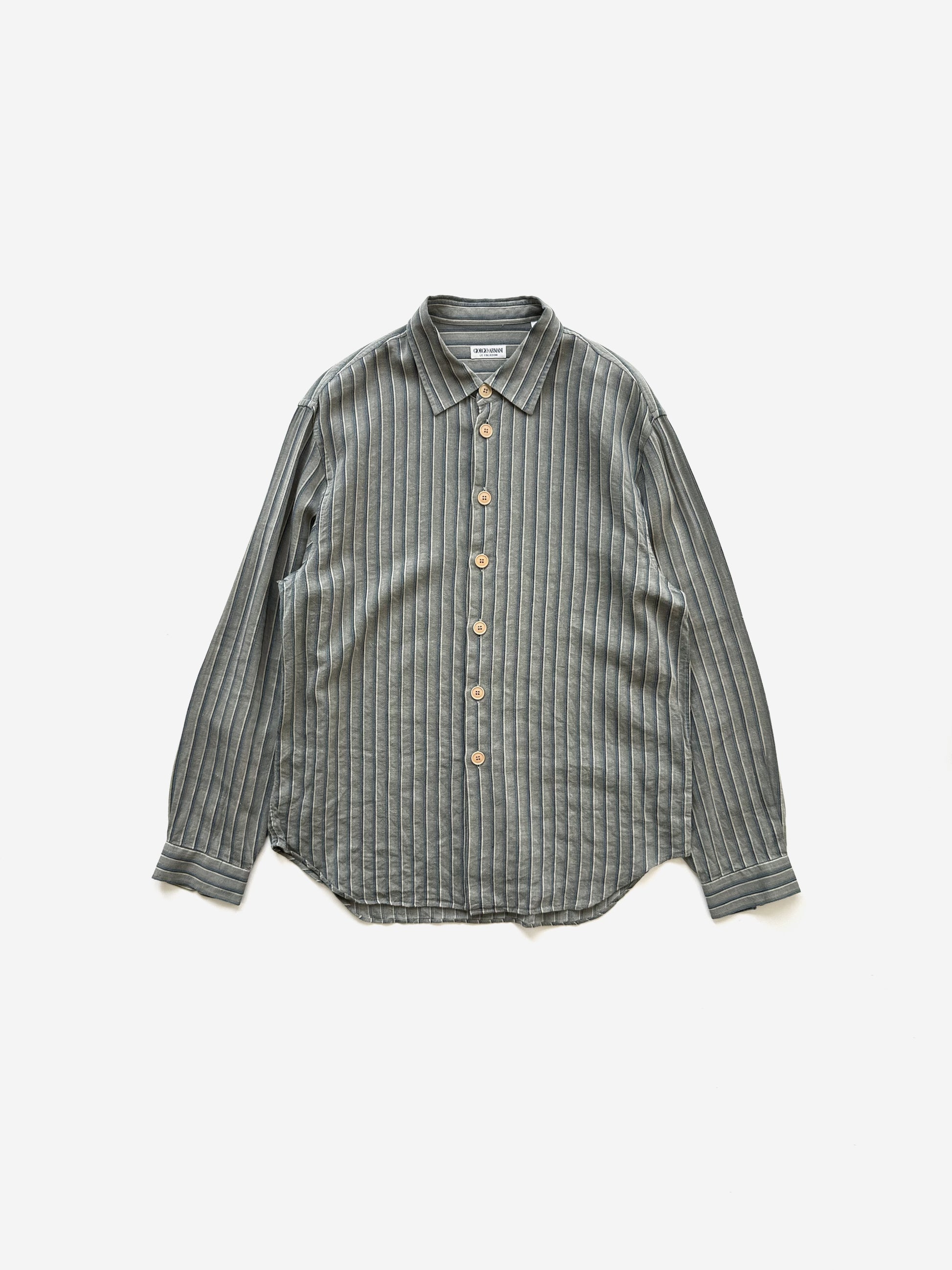 90s Giorgio Armani Shirts in Linen Viscose Cotton