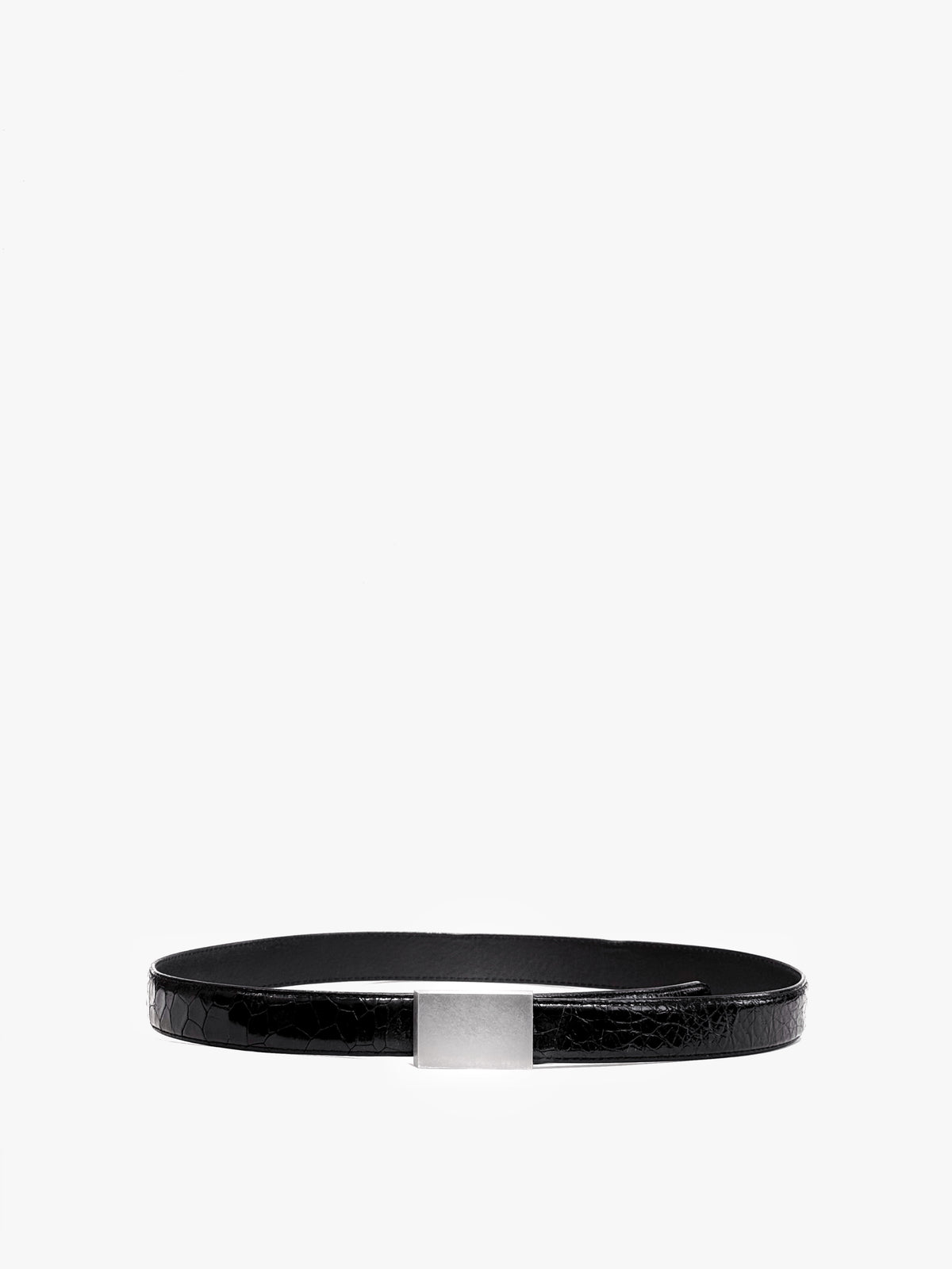 Vintage Crocodile Leather Belt with AB01 Buckle