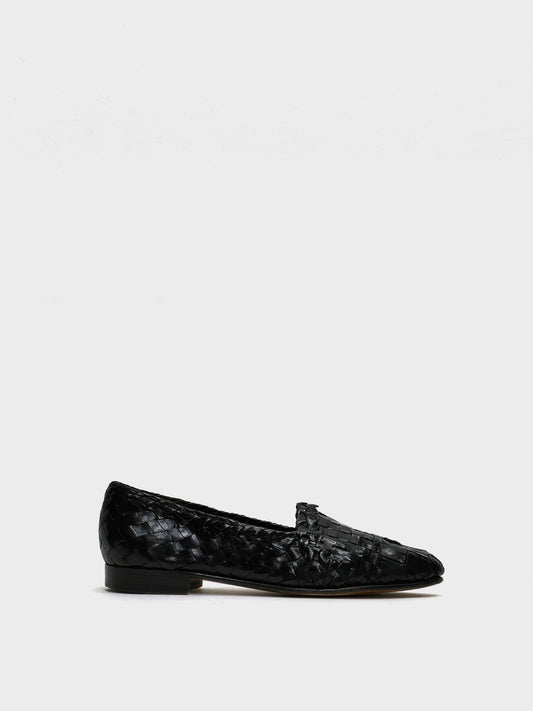 Moreschi Woven Loafers in Leather