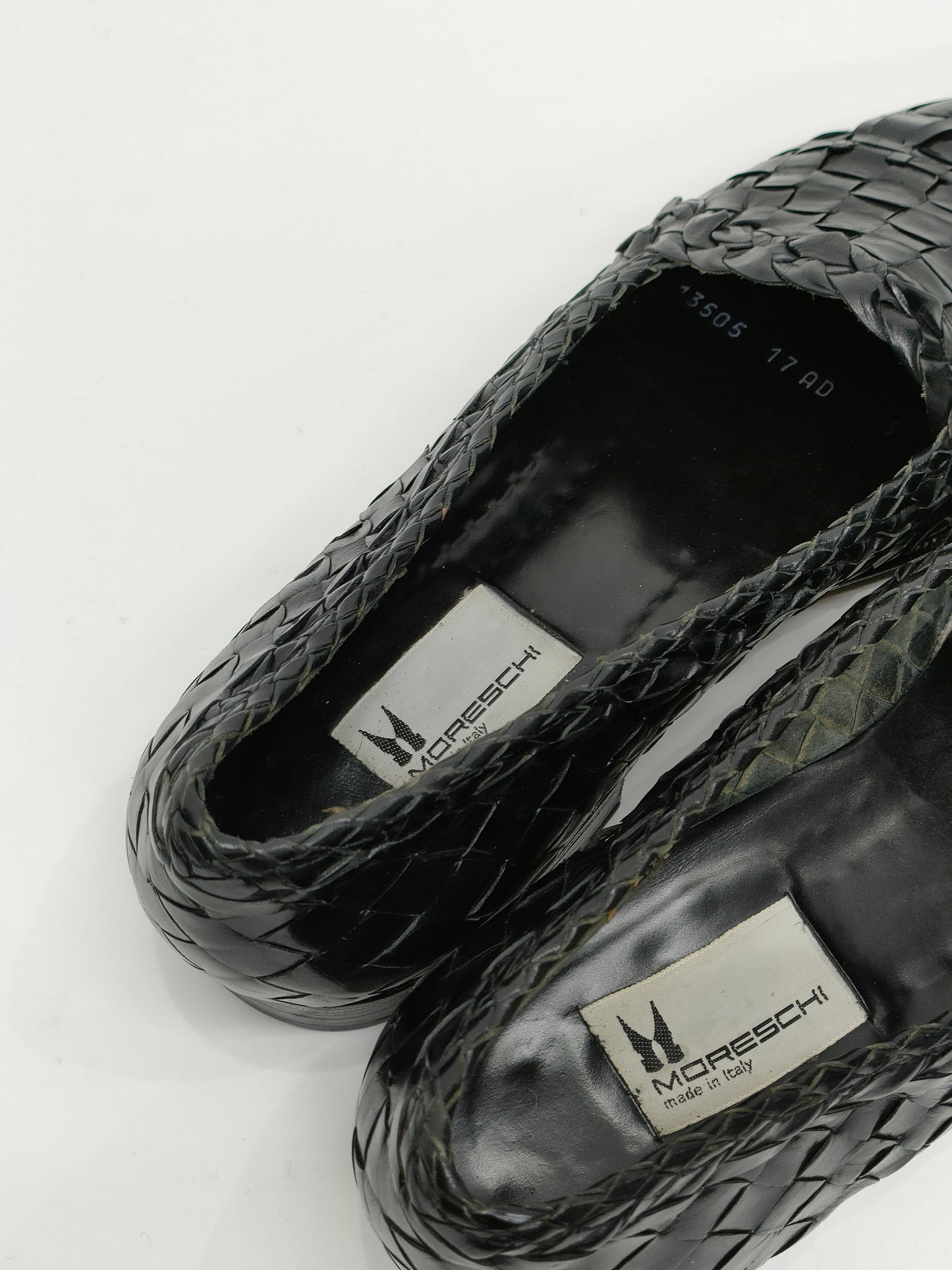 Moreschi Woven Loafers in Leather