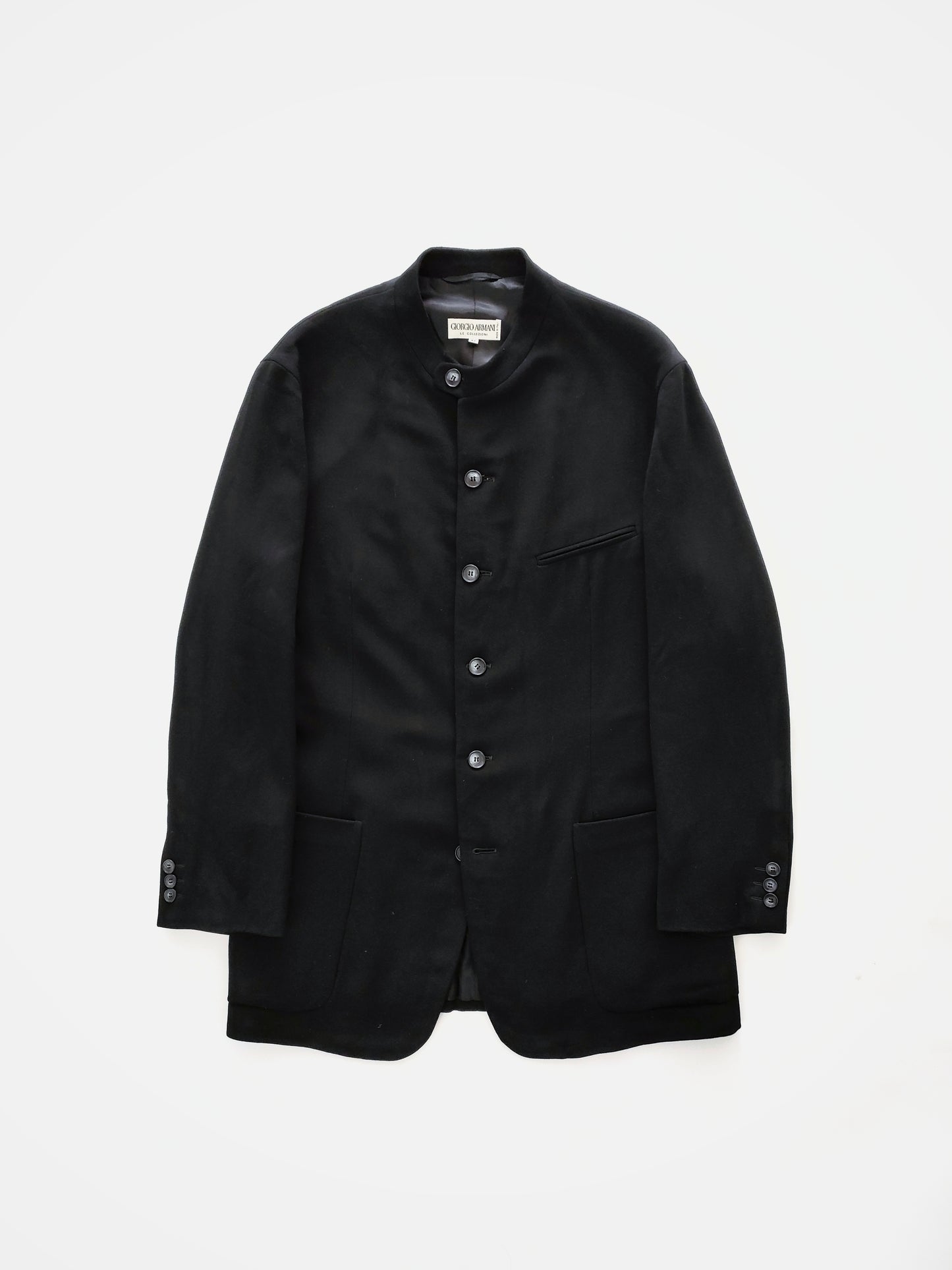 Giorgio Armani Mao Collar Jacket in Wool