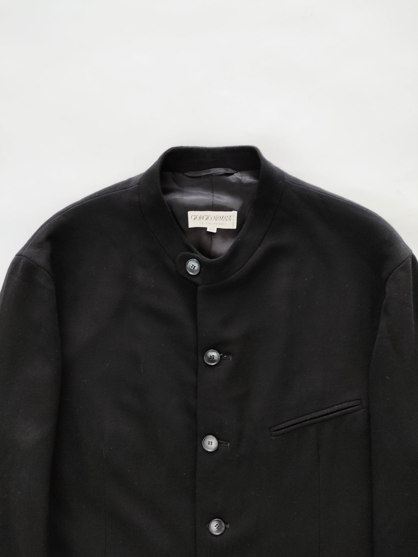 Giorgio Armani Mao Collar Jacket in Wool