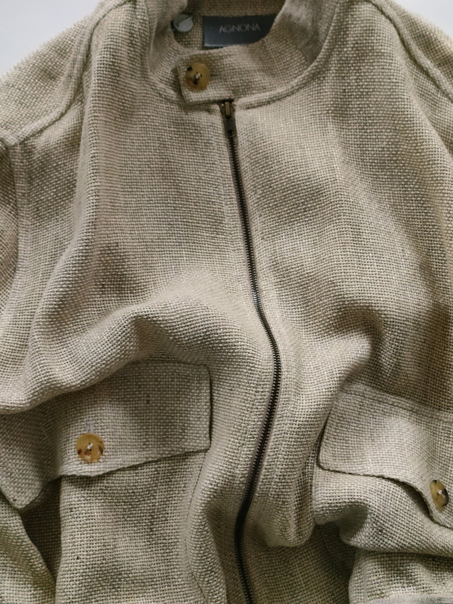 NOS Agnona Jacket in Linen Wool