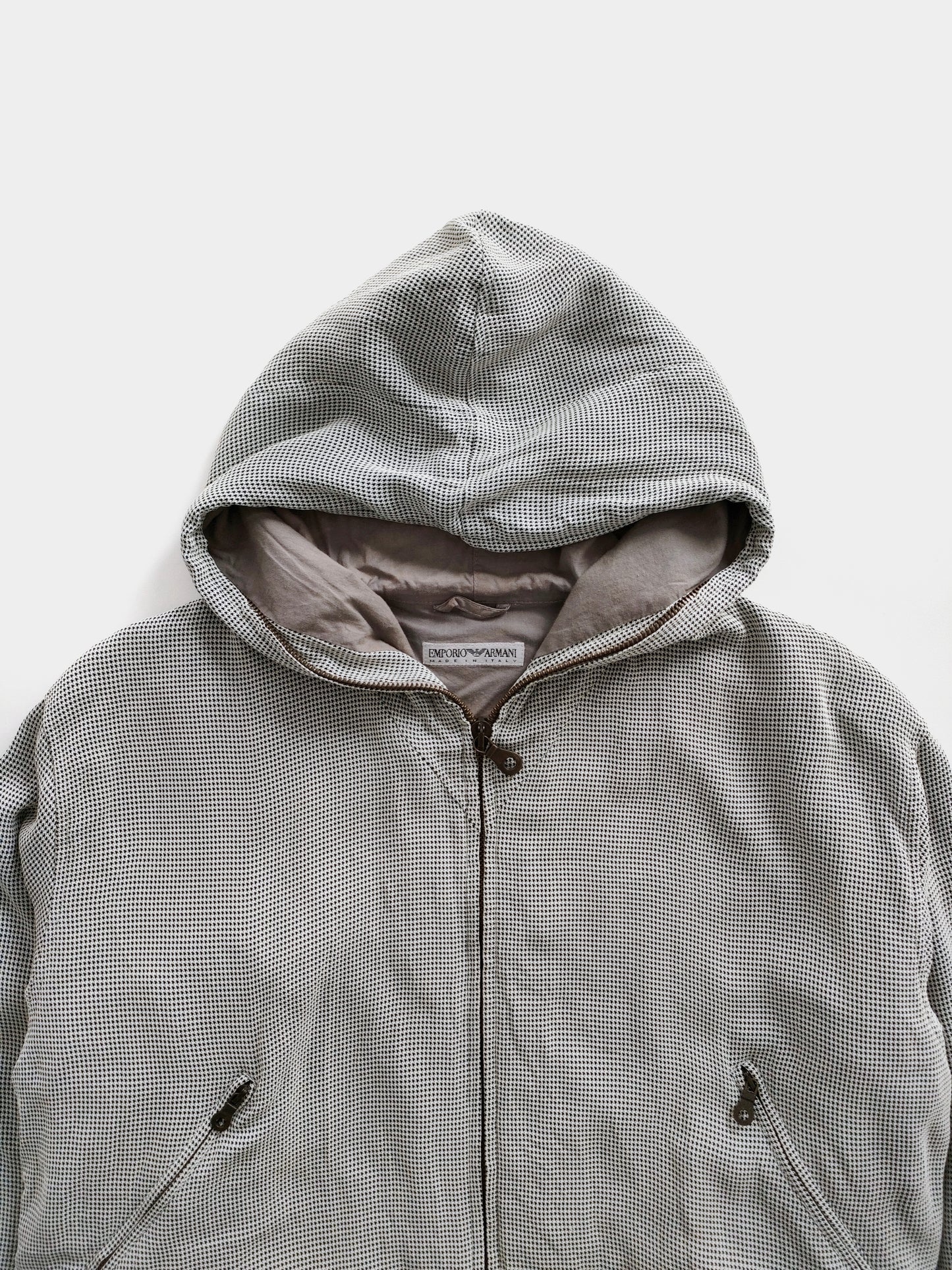 95SS Emporio Armani Zip Hoodie Blouson in Rayon