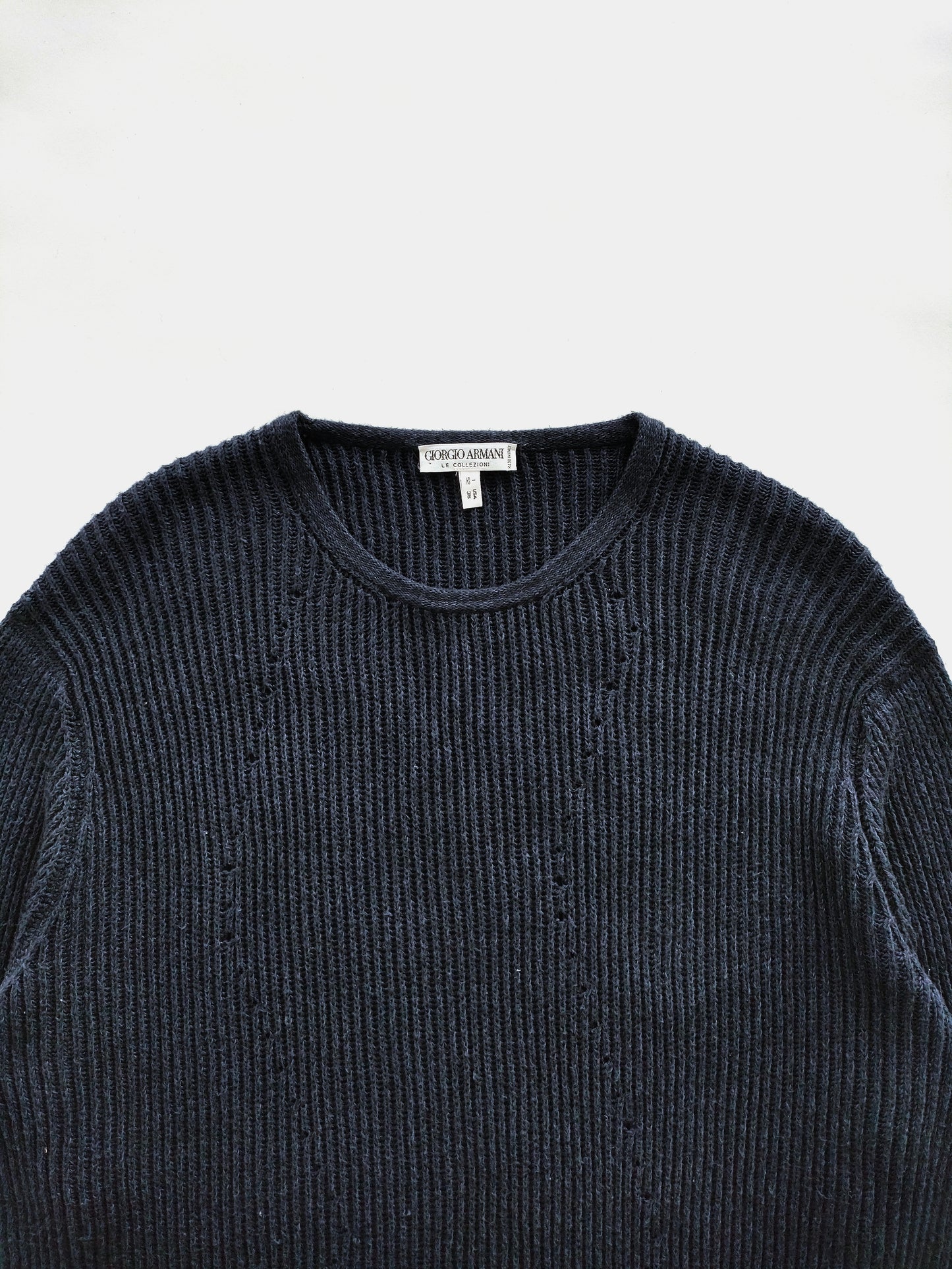 Giorgio Armani Heavy Sweater in Cotton Silk