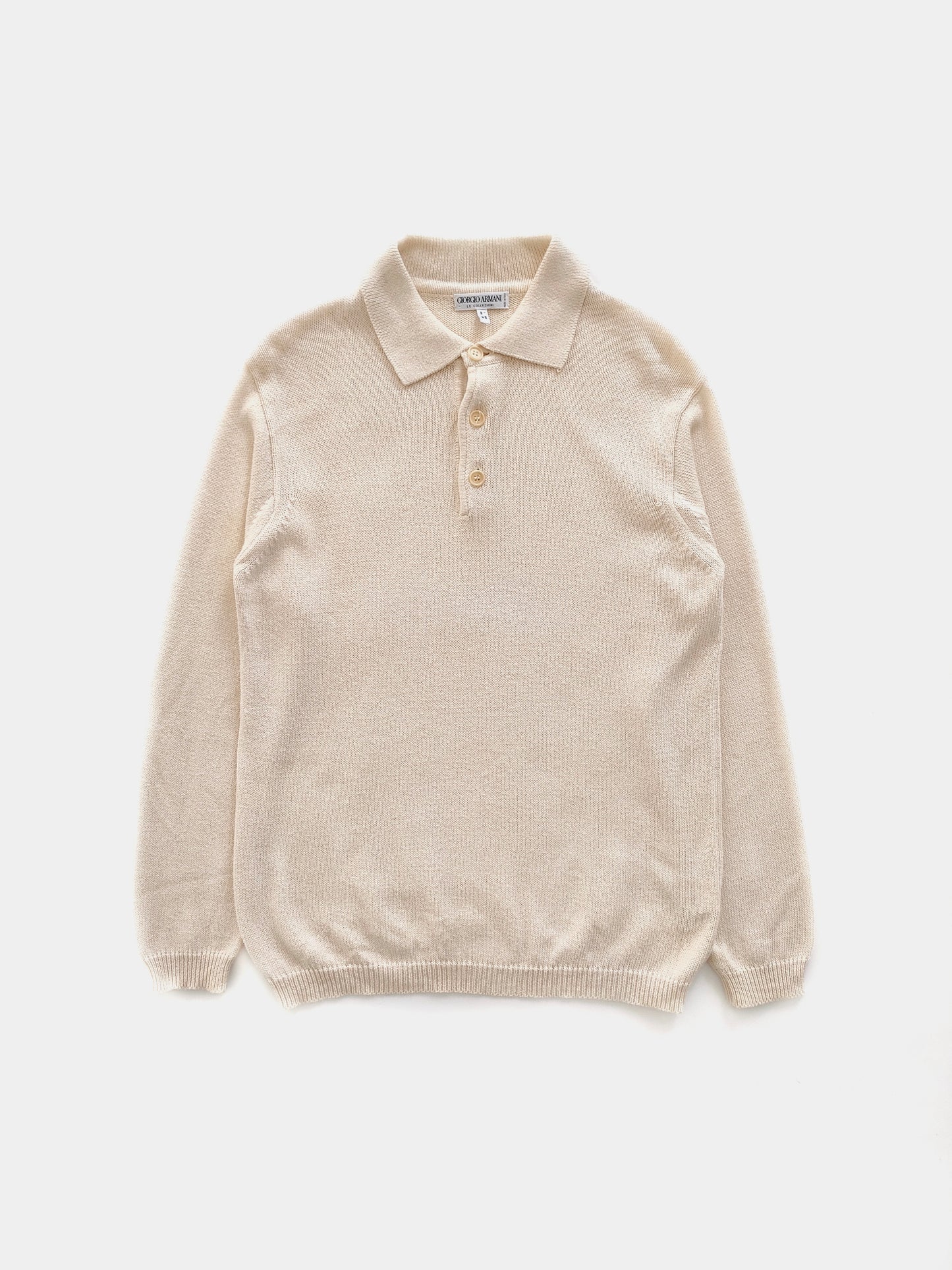 Giorgio Armani Polo Sweater in Cotton Silk