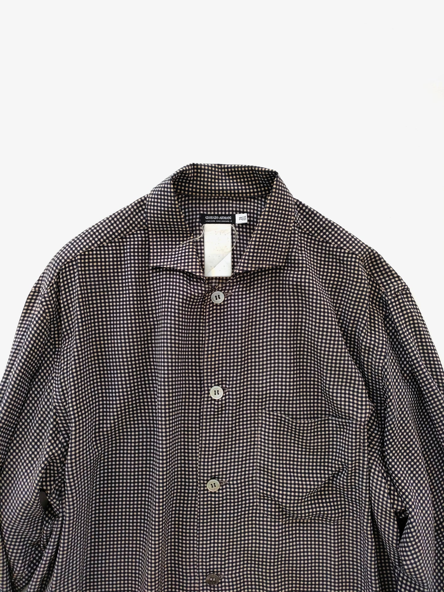 Giorgio Armani Open Collar Shirts in Silk