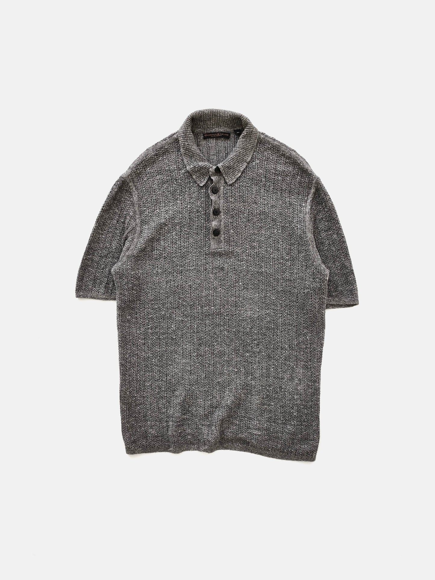 Donna Karan New York Polo Sweater in Linen Cotton