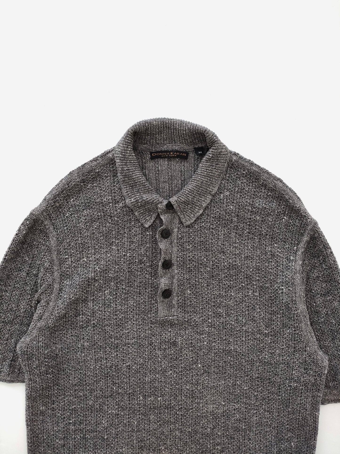 Donna Karan New York Polo Sweater in Linen Cotton