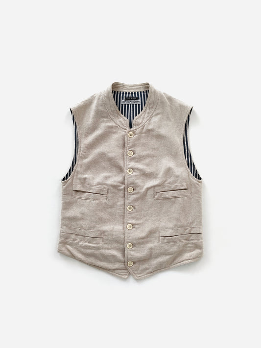 Emporio Armani Vest in Cotton Linen