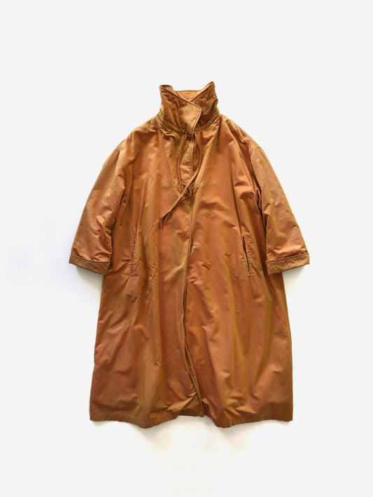 '90s Emporio Armani Iridescent Coat in Cotton Nylon