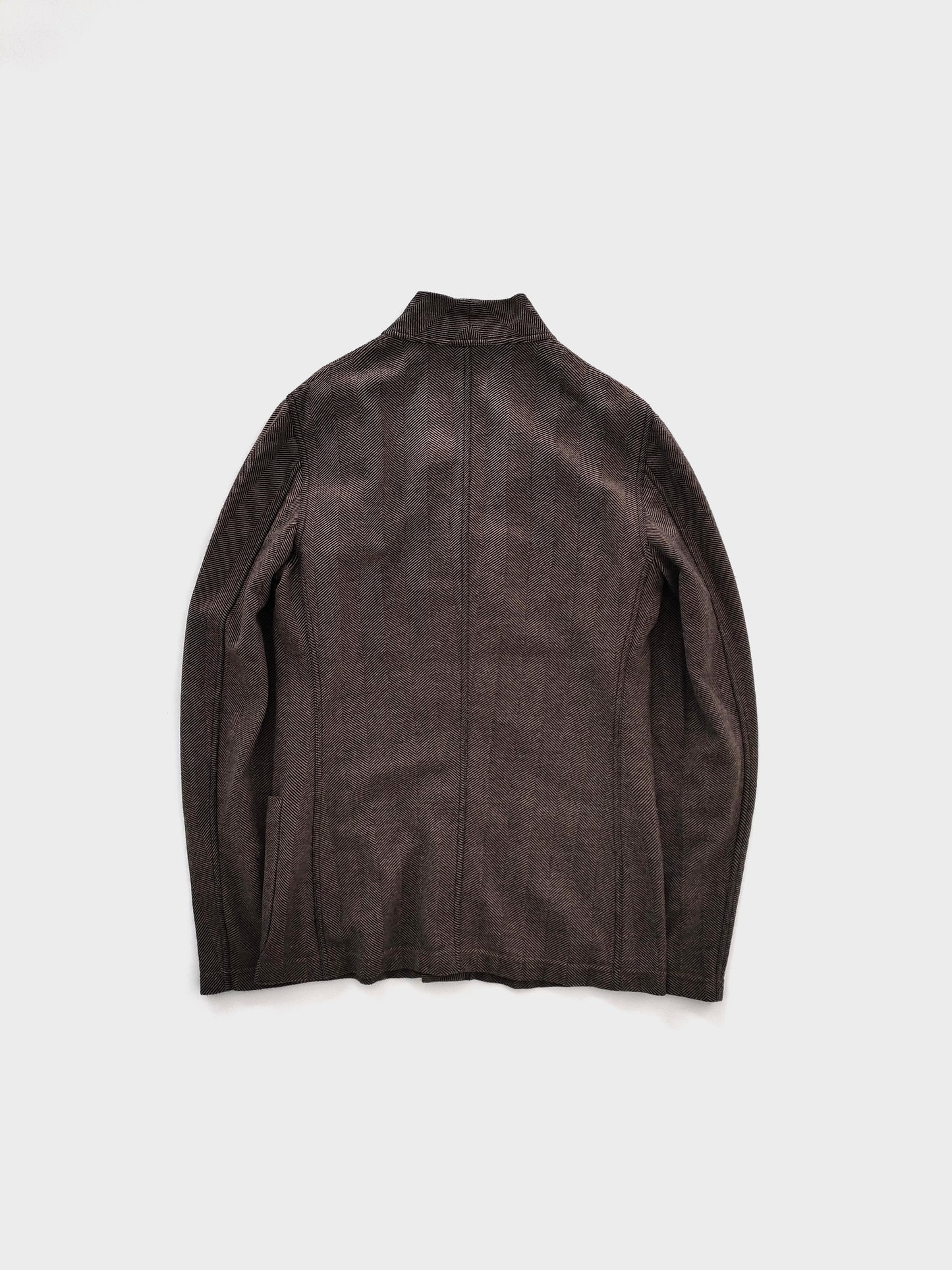 '90s Giorgio Armani Lapel less Jacket in Wool