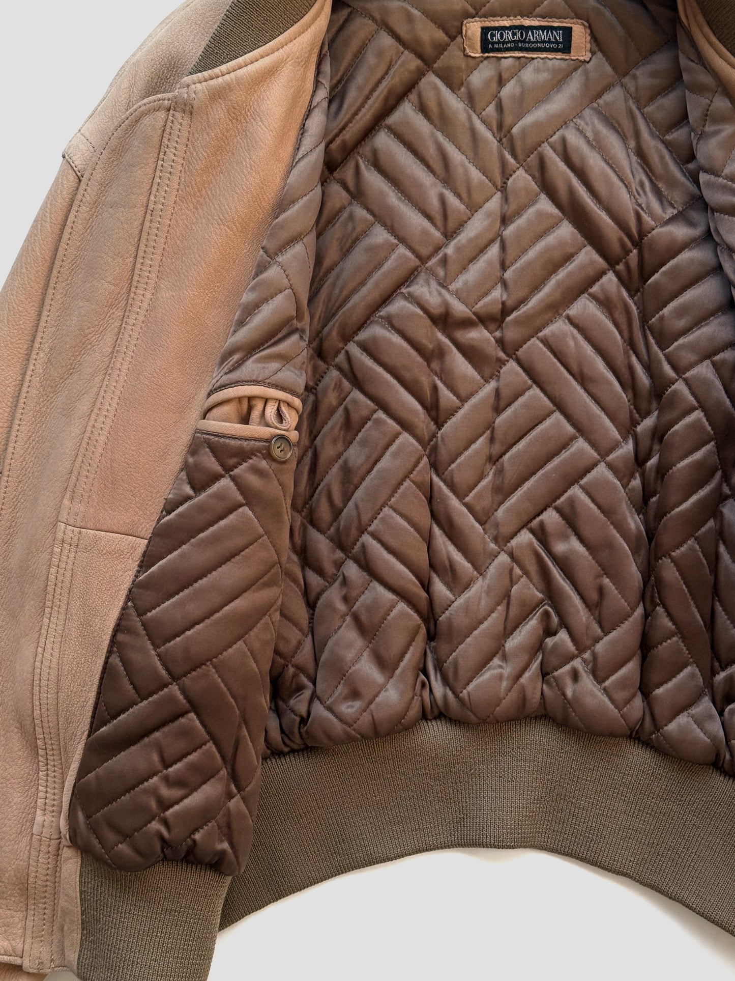 1993AW Giorgio Armani Bomber Jacket in Leather