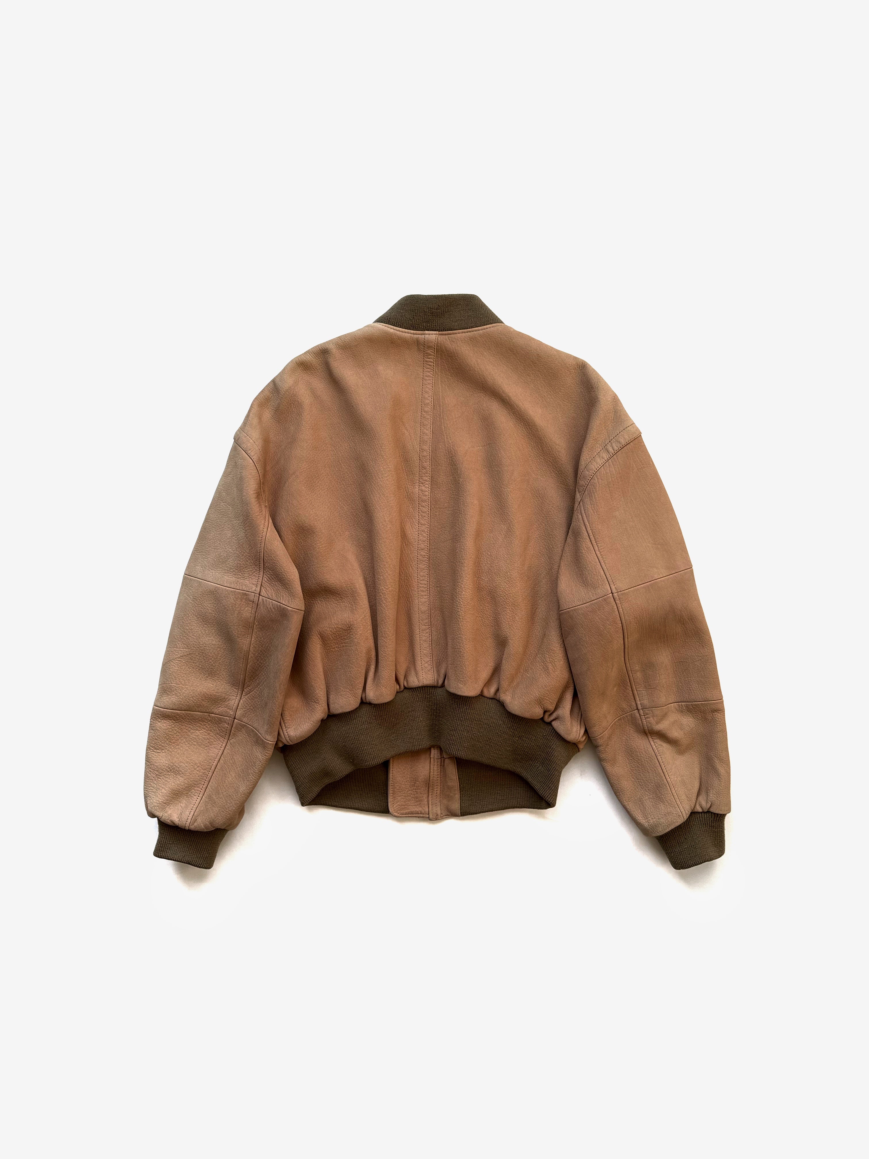 1993AW Giorgio Armani Bomber Jacket in Leather – A.A