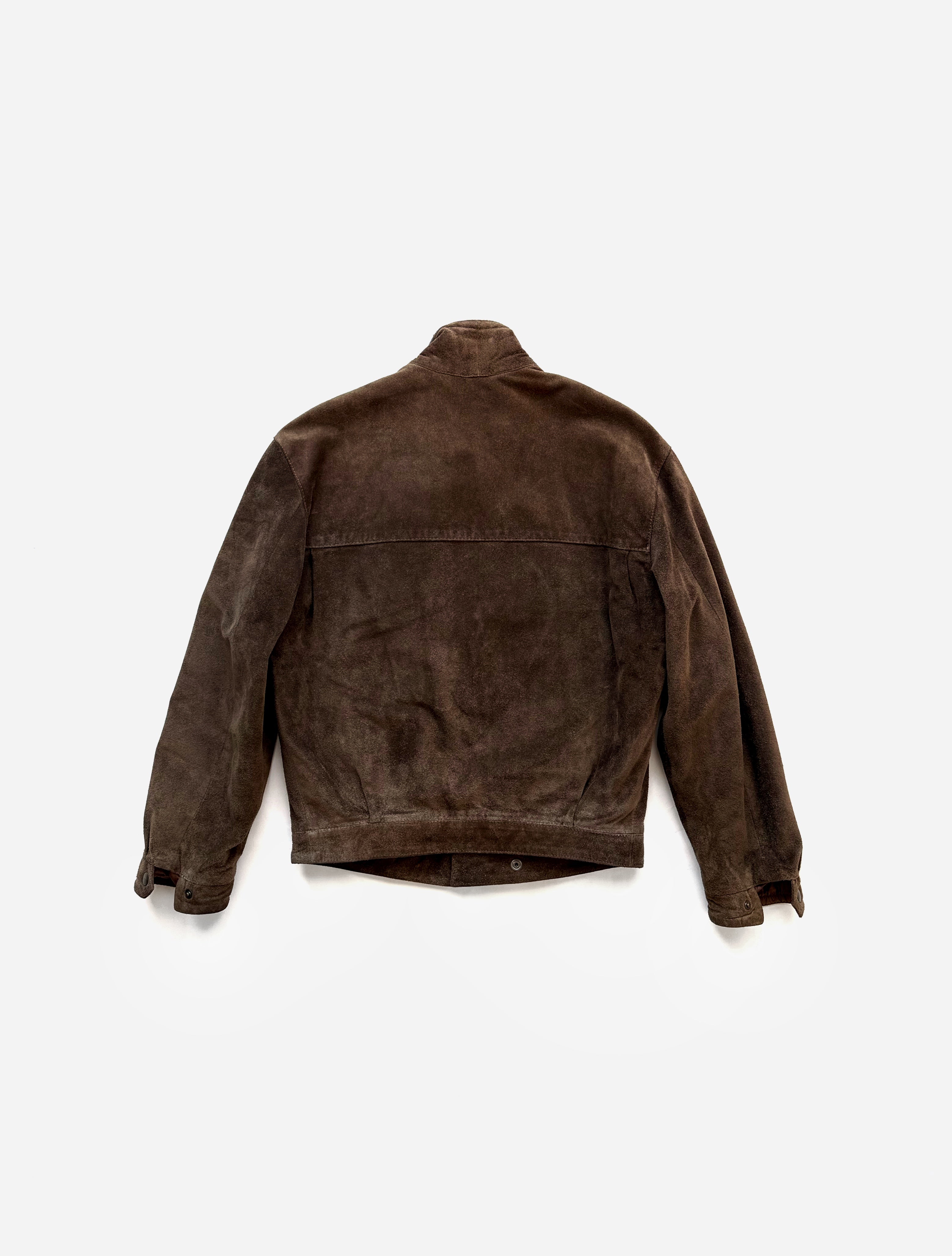 90s Emporio Armani Bomber Jacket in Heavy Suede – A.A