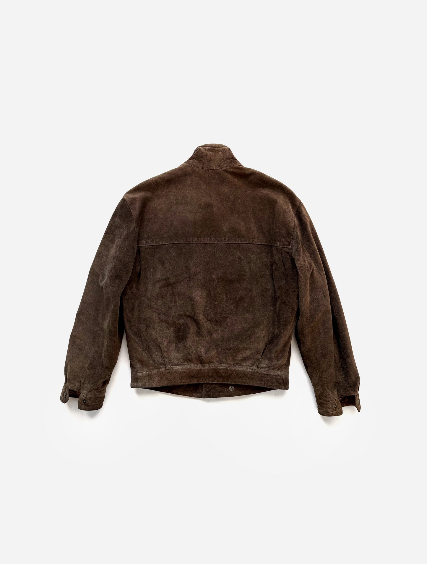'90s Emporio Armani Bomber Jacket in Heavy Suede