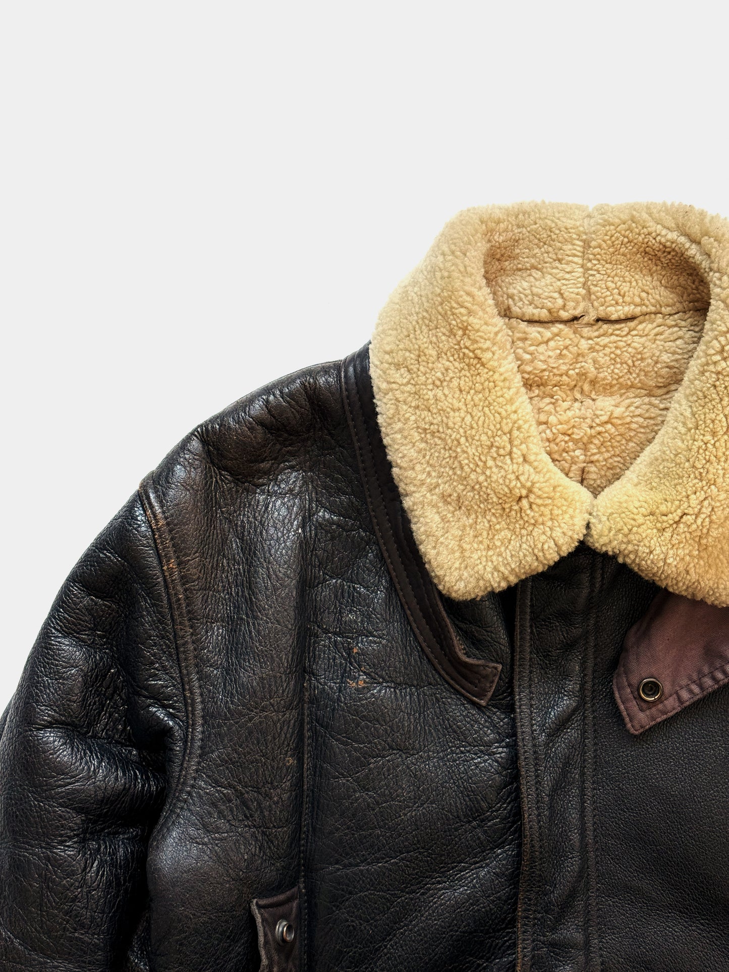 '80s Mani by Giorgio Armani Bomber Jacket in Shearling