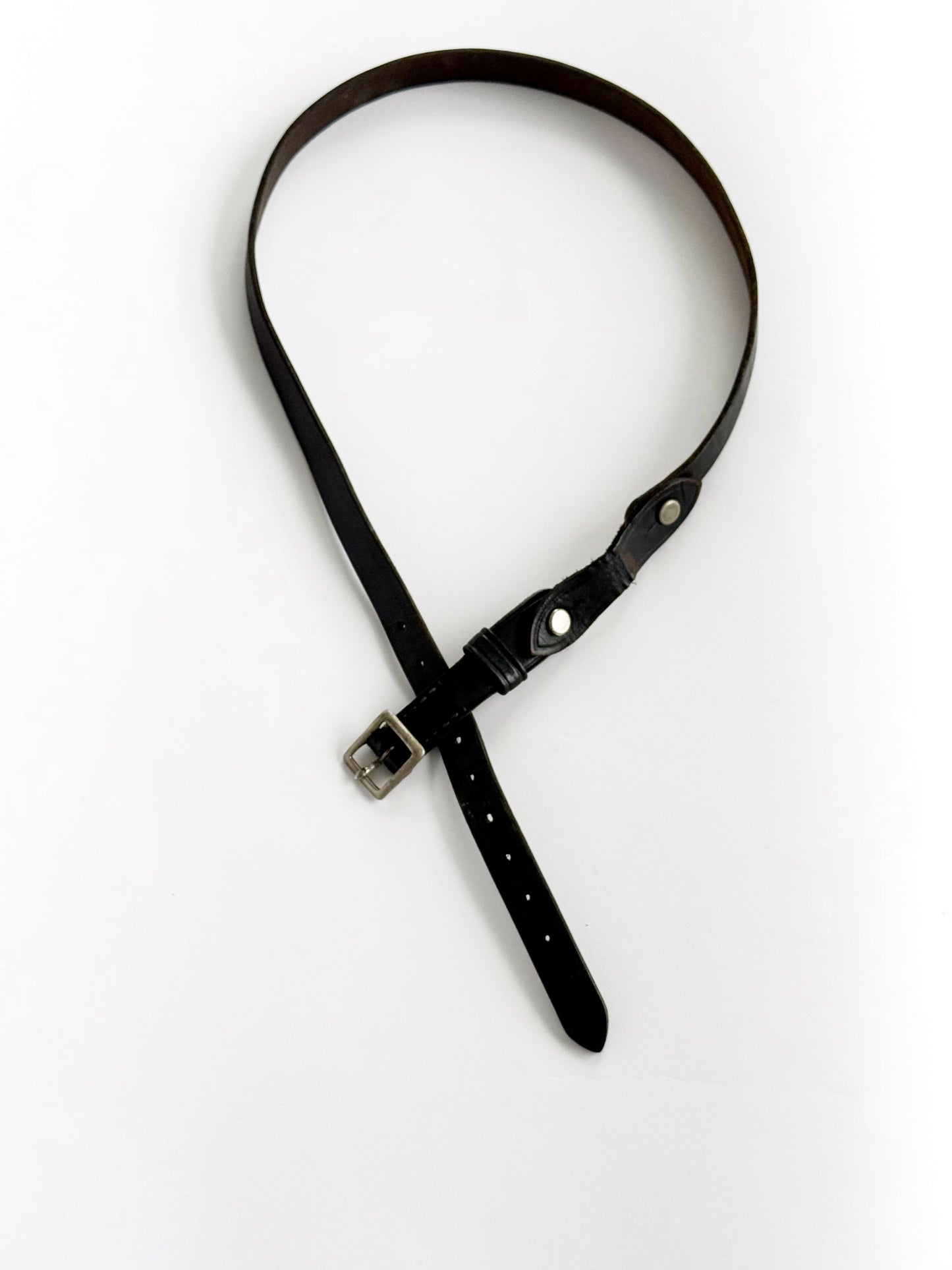 Vintage Japanese Police Belt in Leather