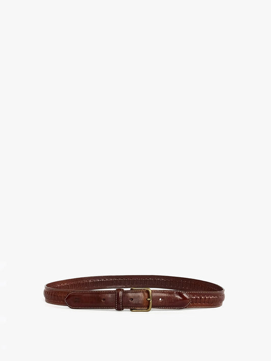 Vintage Giorgio Armani Woven Belt in Leather