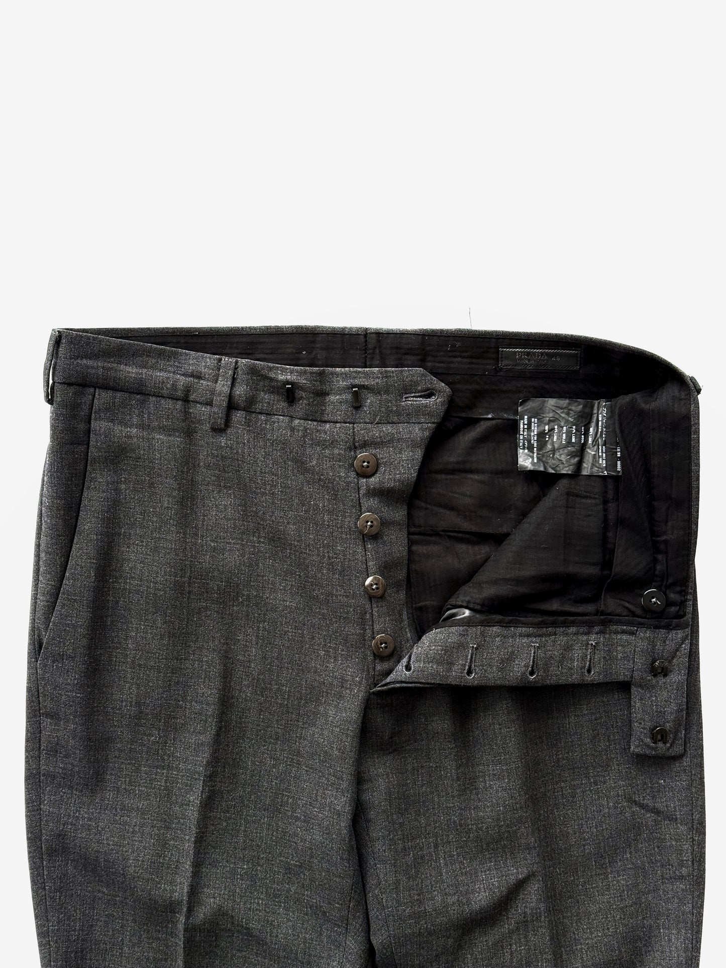 2007 Prada Flare Trousers in Wool