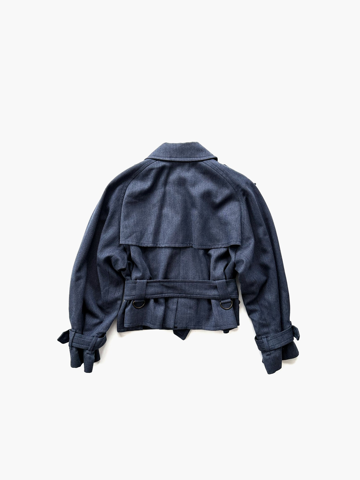 '80s Renoma Paris Short Trench Blouson in Wool