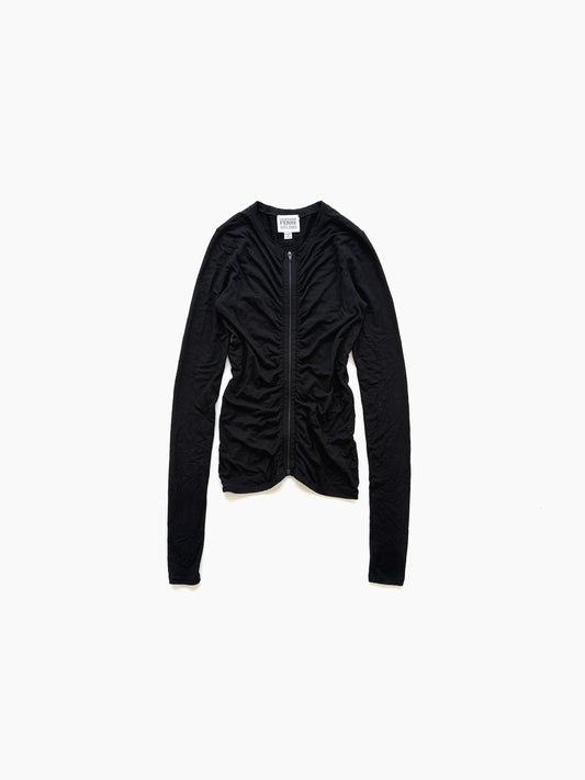 '90s Gianfranco Ferre Zip-up Cardigan in Rayon