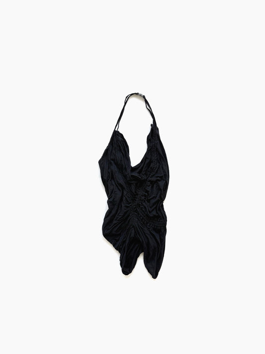 Hussein Chalayan Halter Ruched Camisole in Cotton