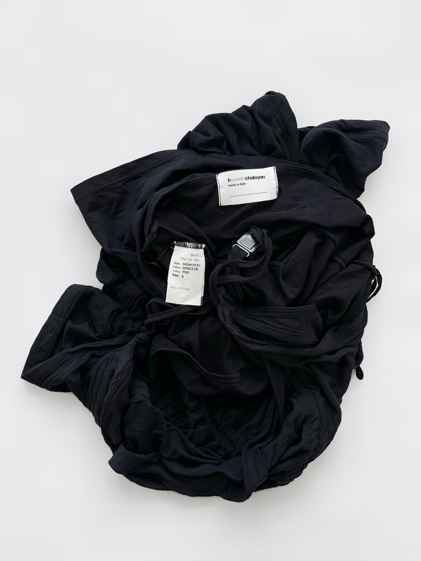 Hussein Chalayan Halter Ruched Camisole in Cotton