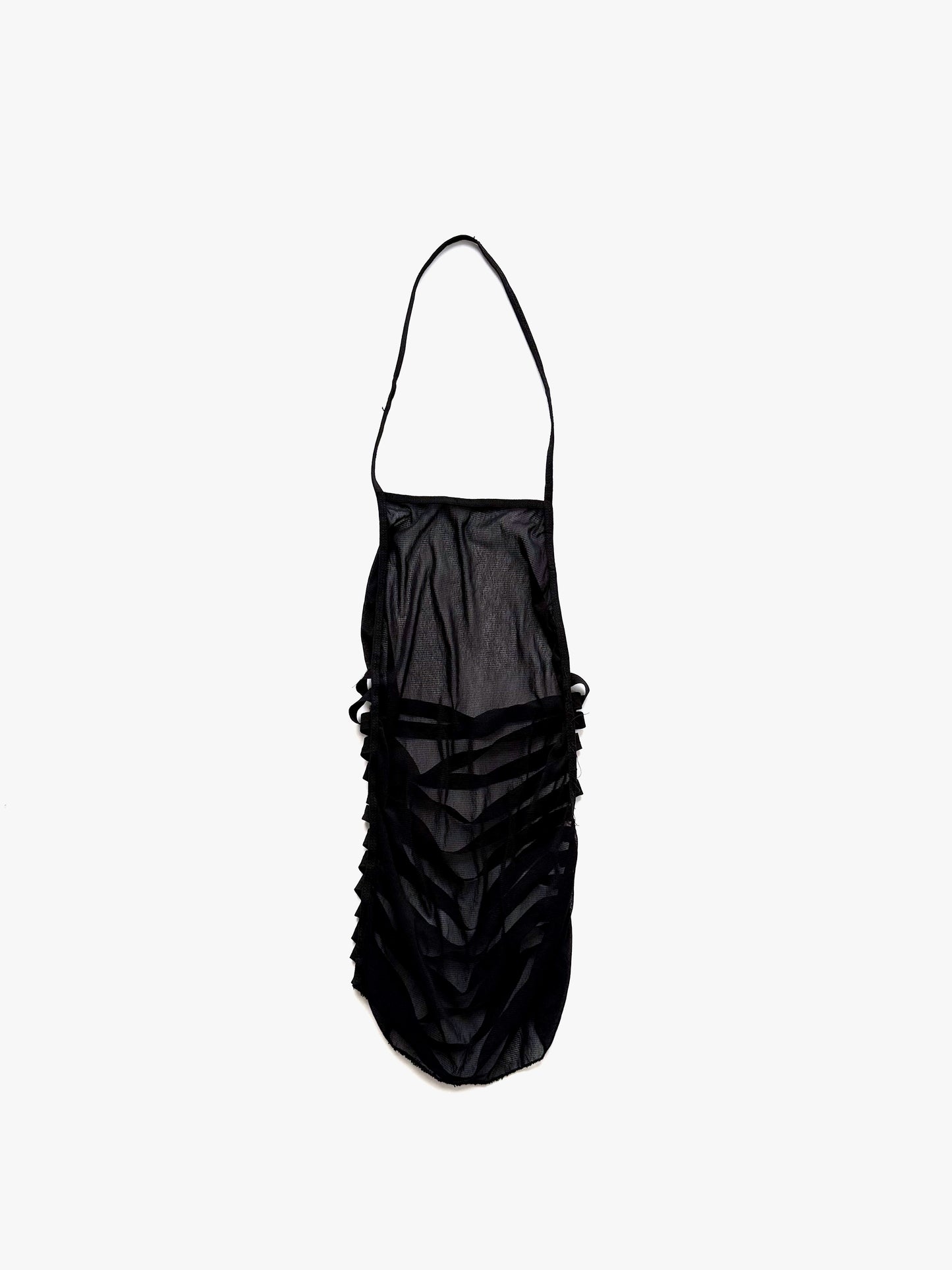 '00s Black Mesh Halter Camisole