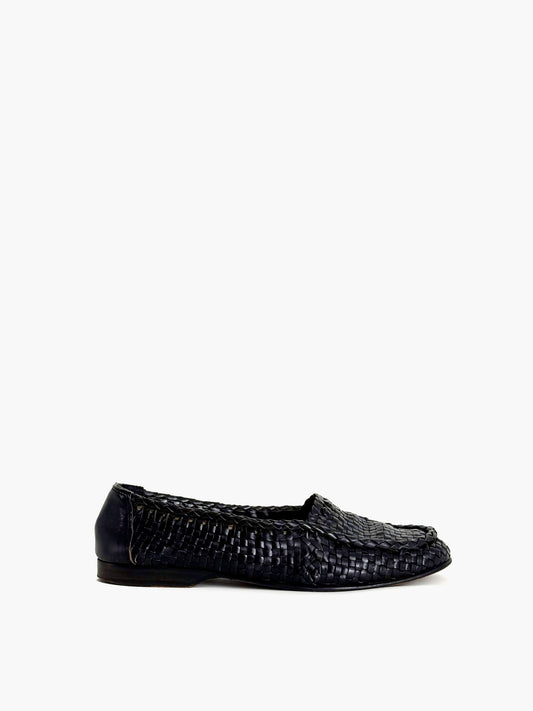 Bragano Woven Loafers in Leather
