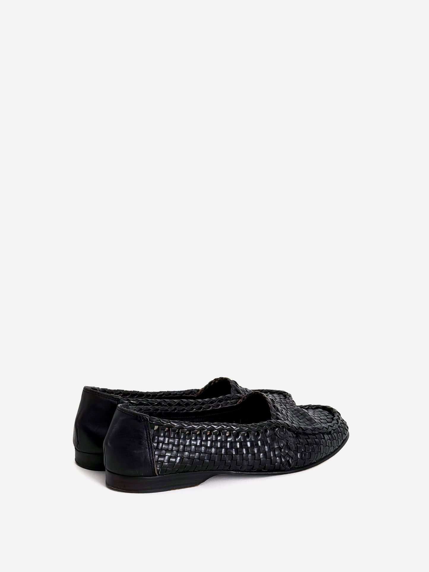 Bragano Woven Loafers in Leather