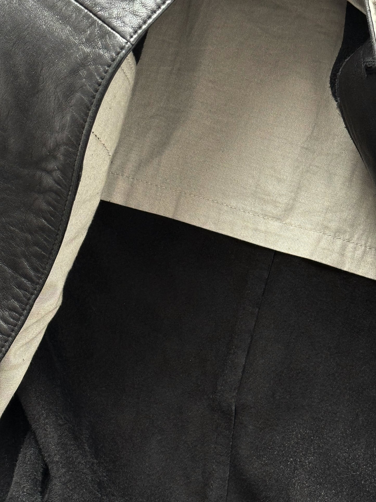 '00s Donna Karan New York Chore Jacket in Leather