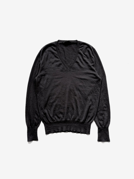 '00s Alexander Macqueen V-neck Sweater in Cashmere