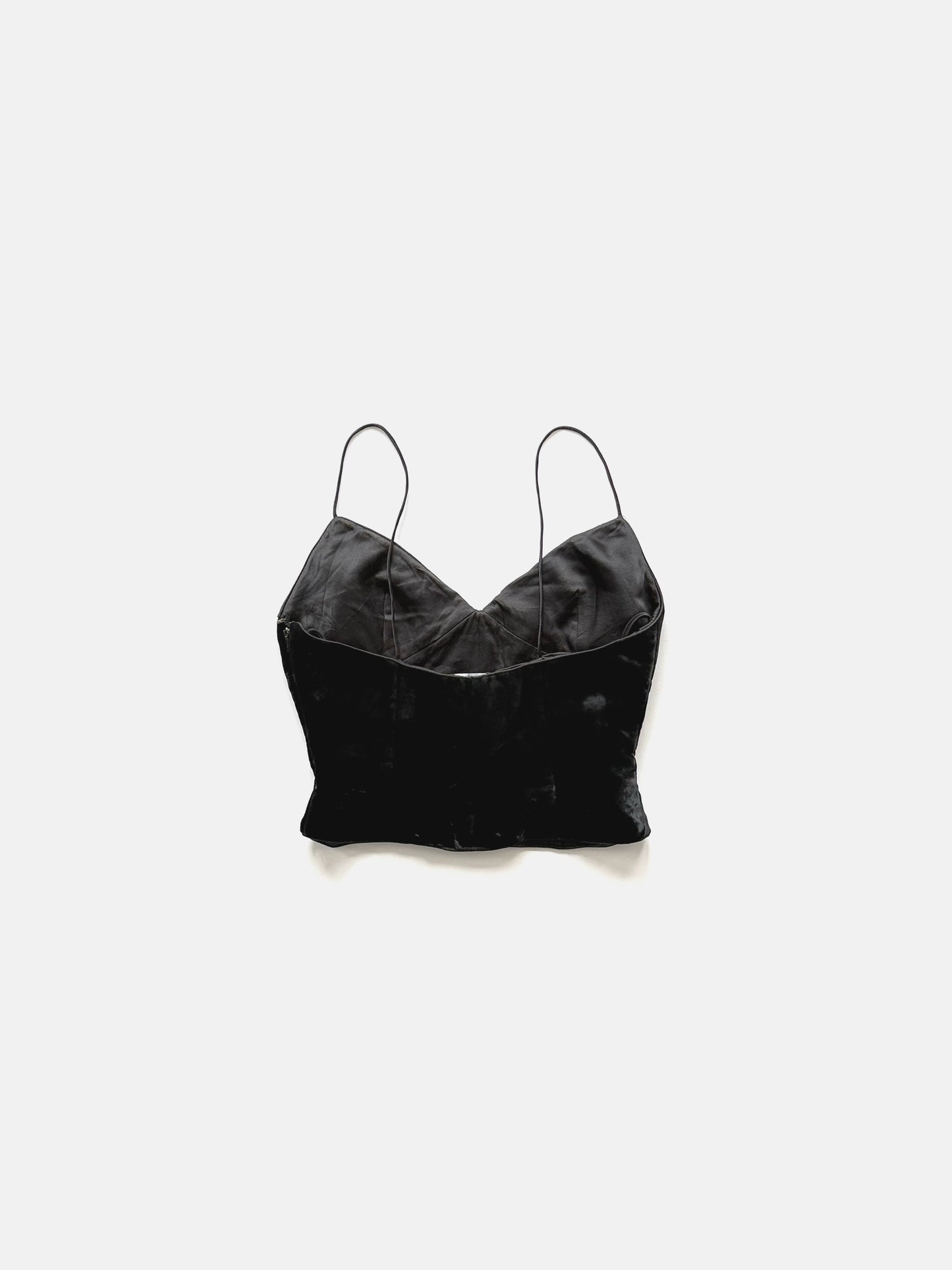 '00s Giorgio Armani Bustier in Velvet
