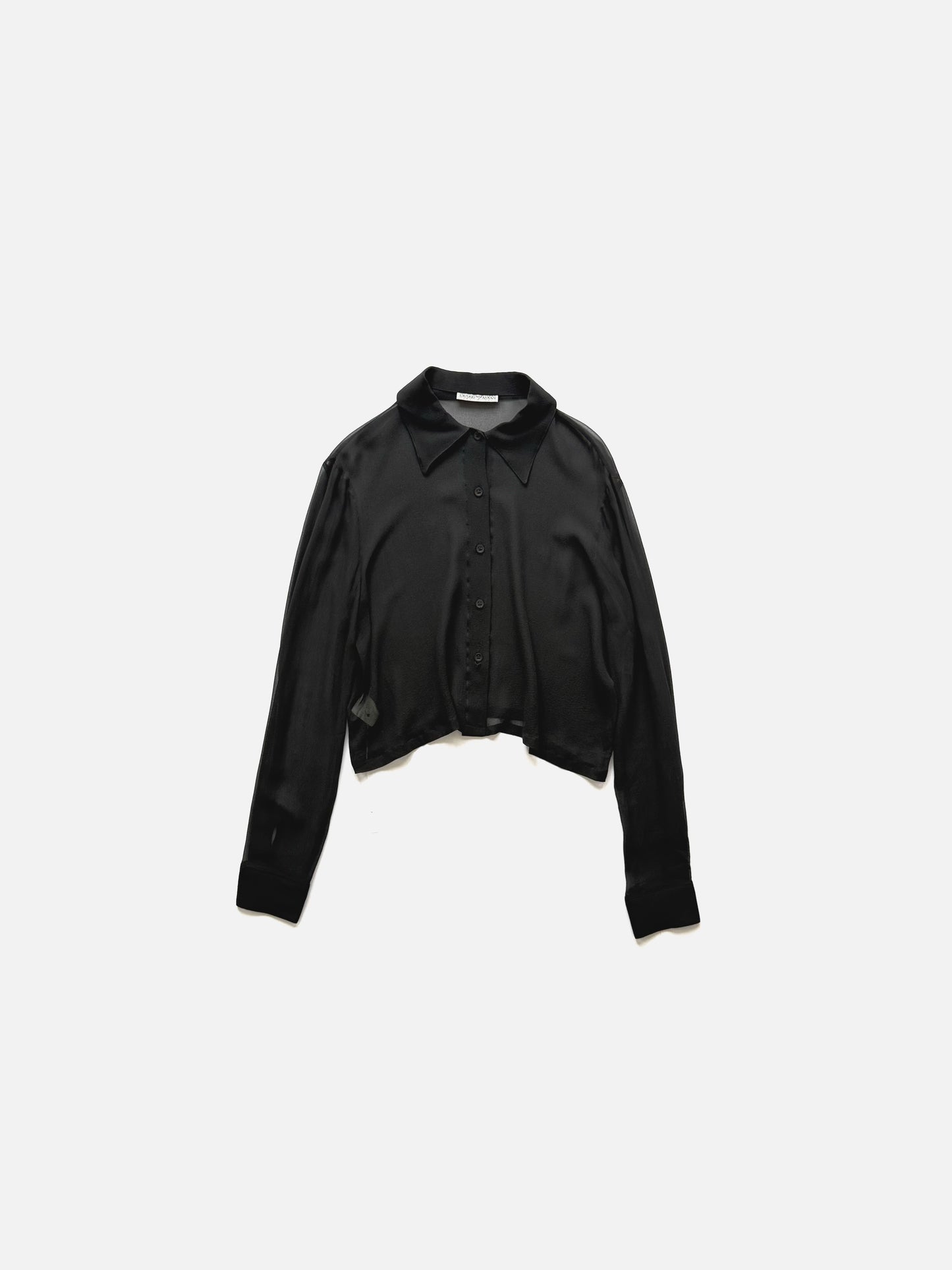 '90s Emporio Armani See through Shirts in Silk