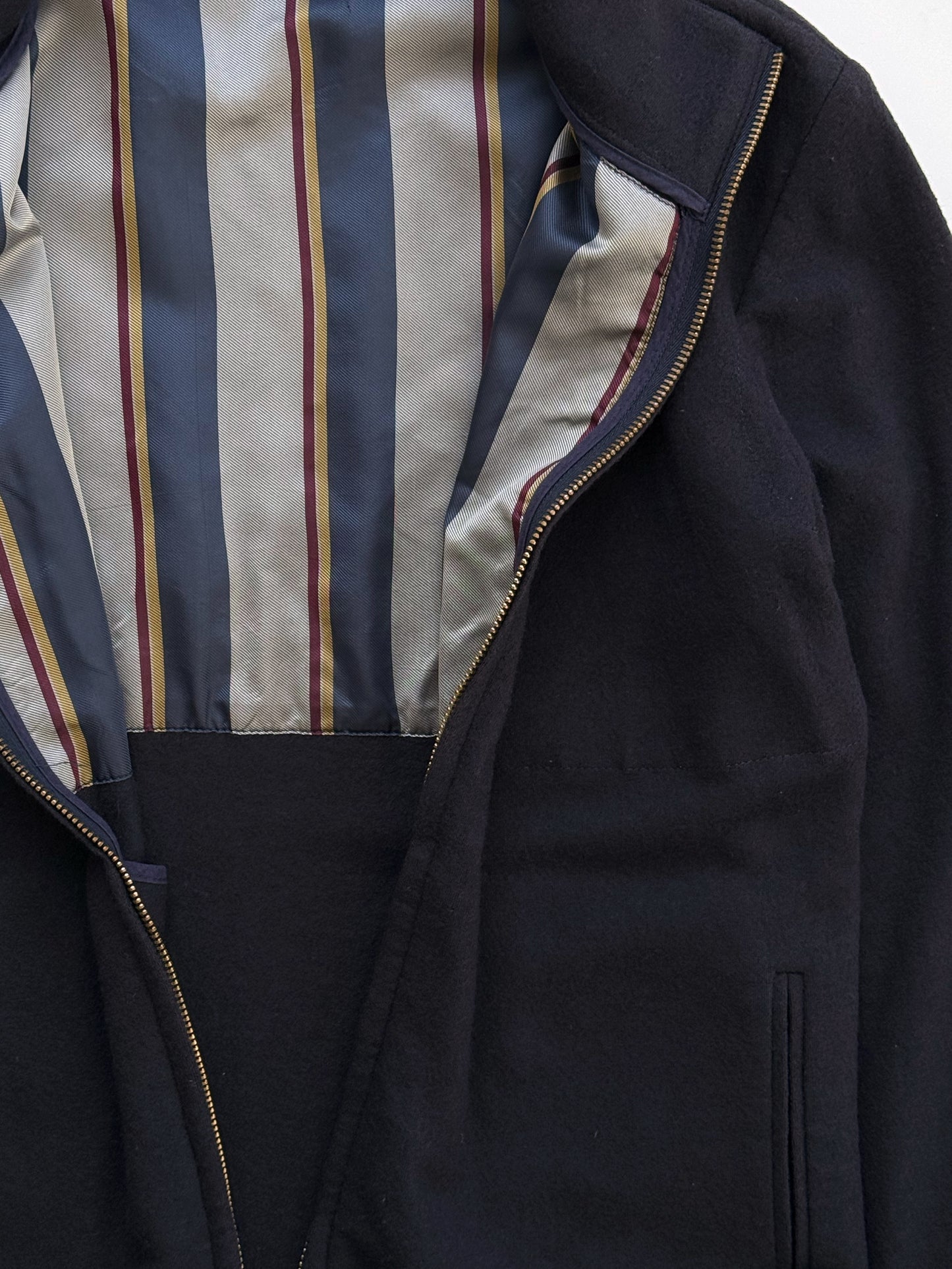 '00s Byblos Zip-up Knit Blouson in Wool