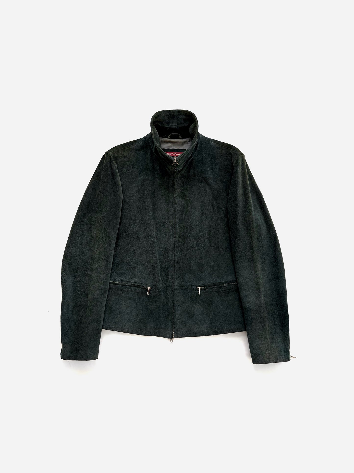 '90s Emporio Armani Zip-up Jacket in Suede