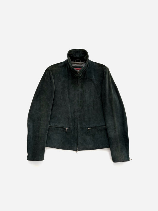 '90s Emporio Armani Zip-up Jacket in Suede