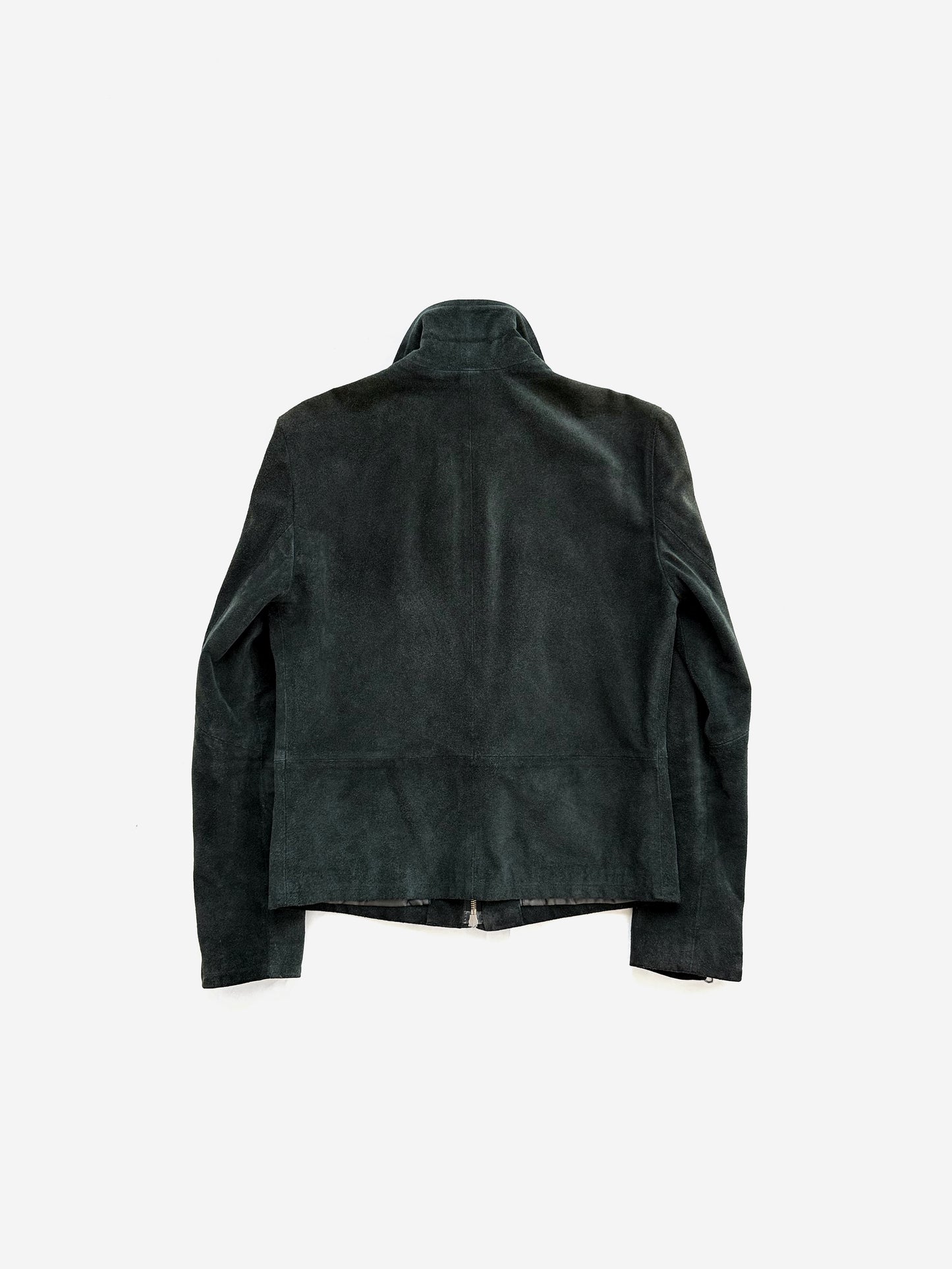 '90s Emporio Armani Zip-up Jacket in Suede