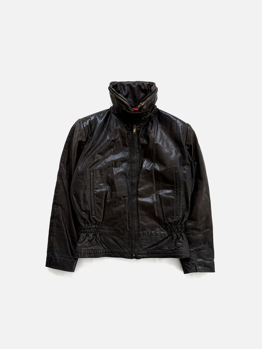 '80s MANI by Giorgio Armani Zip-up Jacket in Leather