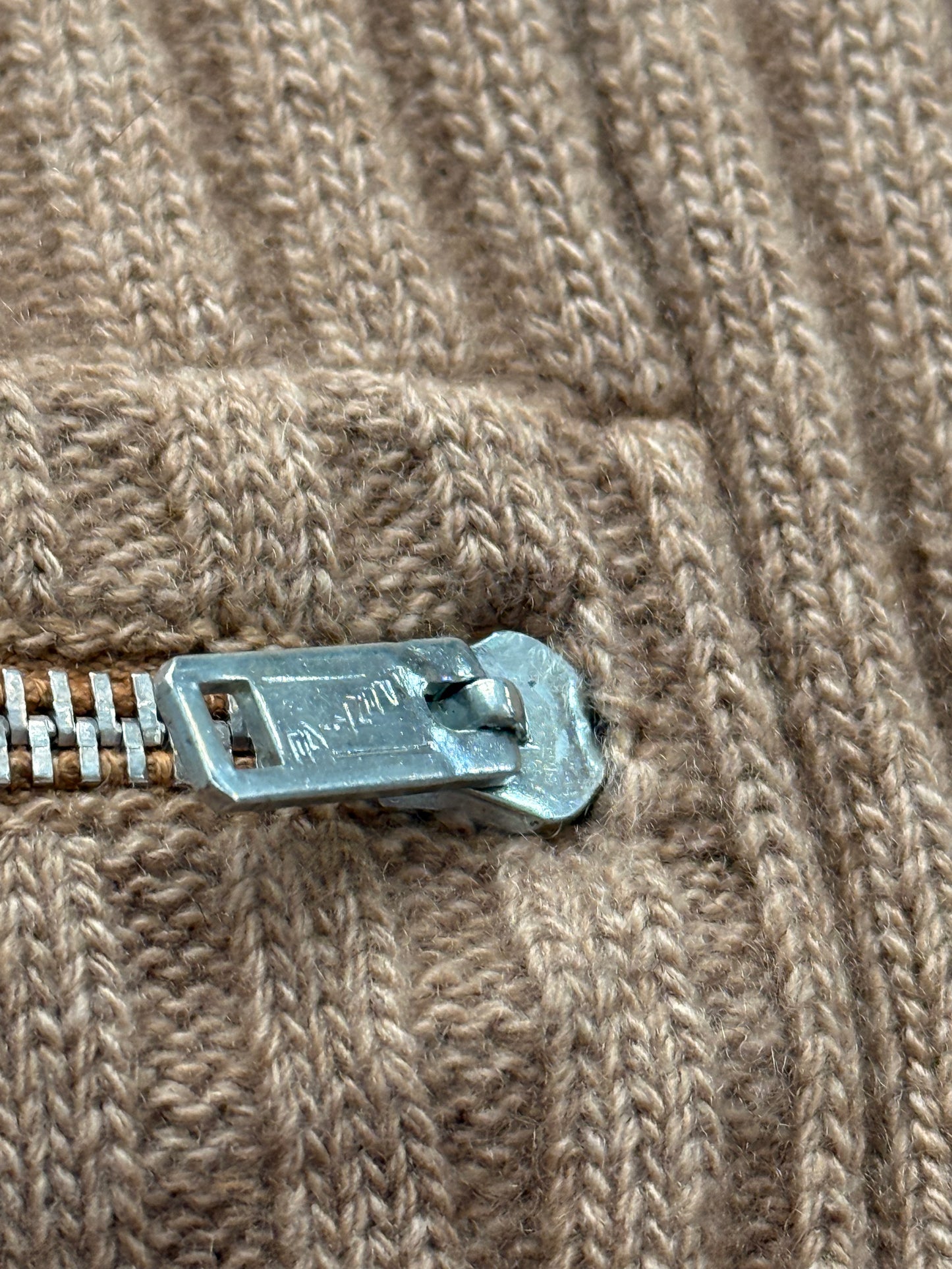 '60s G. Battistoni Zip-up Cardigan in Cashmere