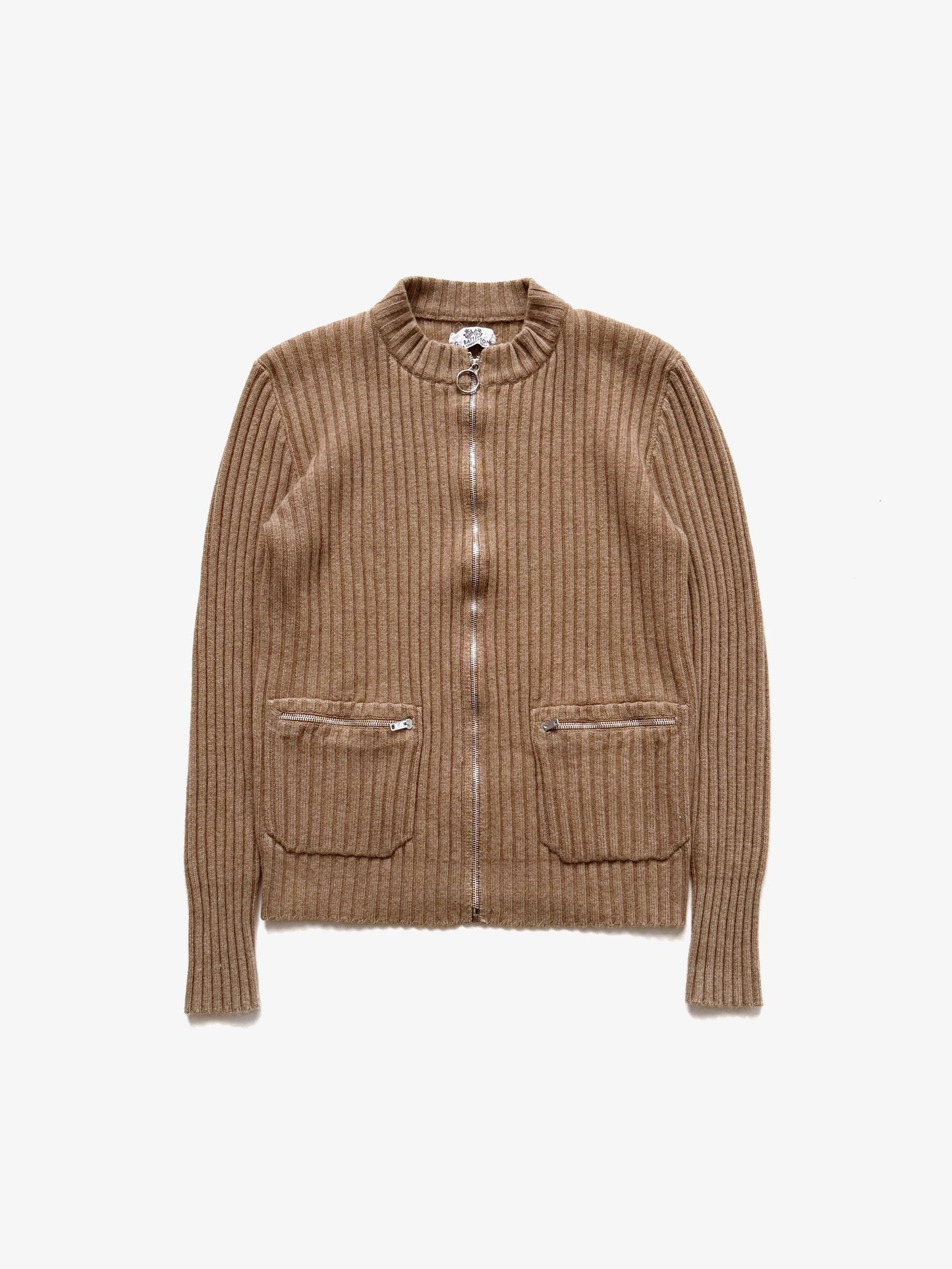 '60s G. Battistoni Zip-up Cardigan in Cashmere