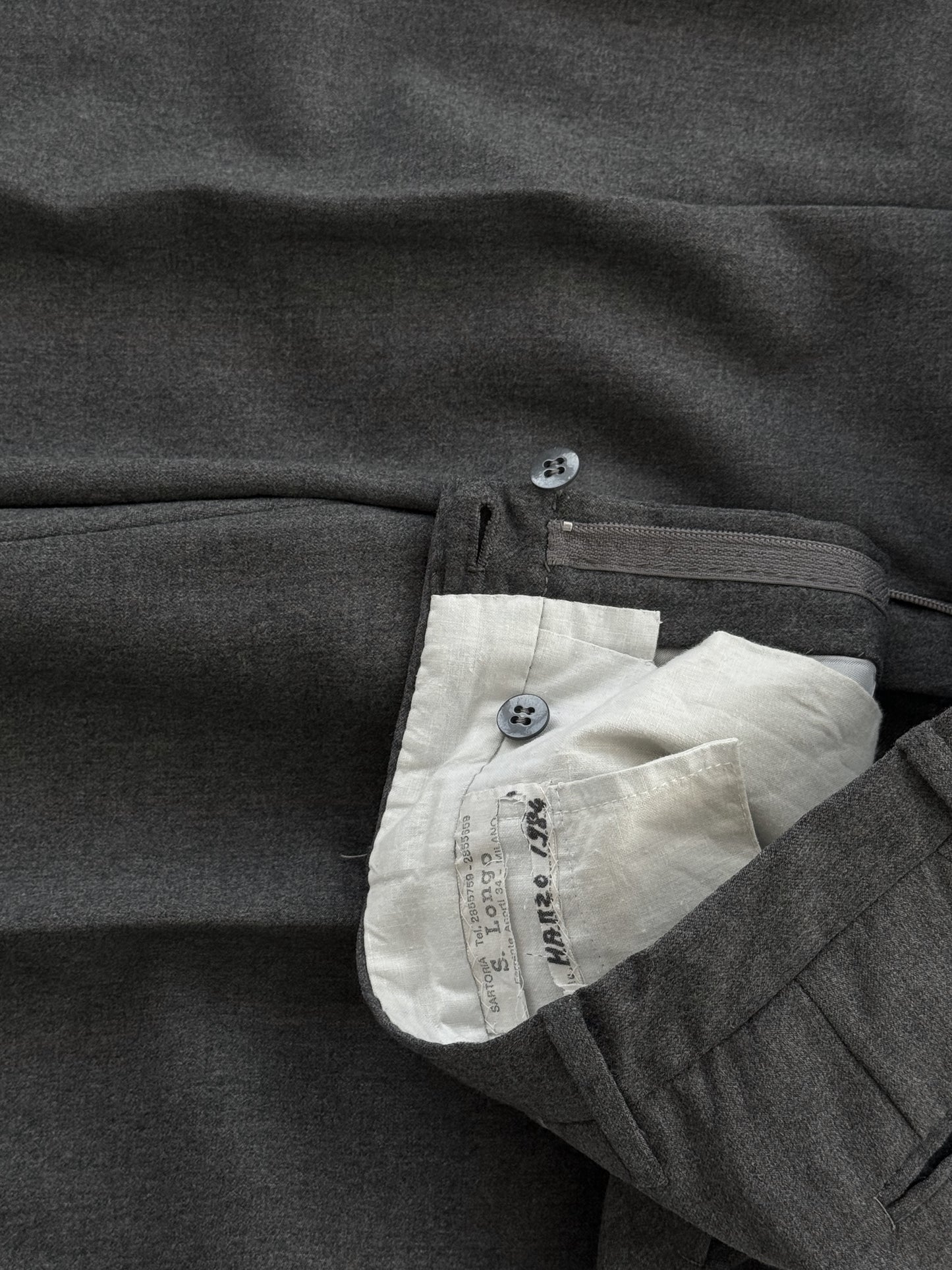 '80s Su Misura Trousers in Wool