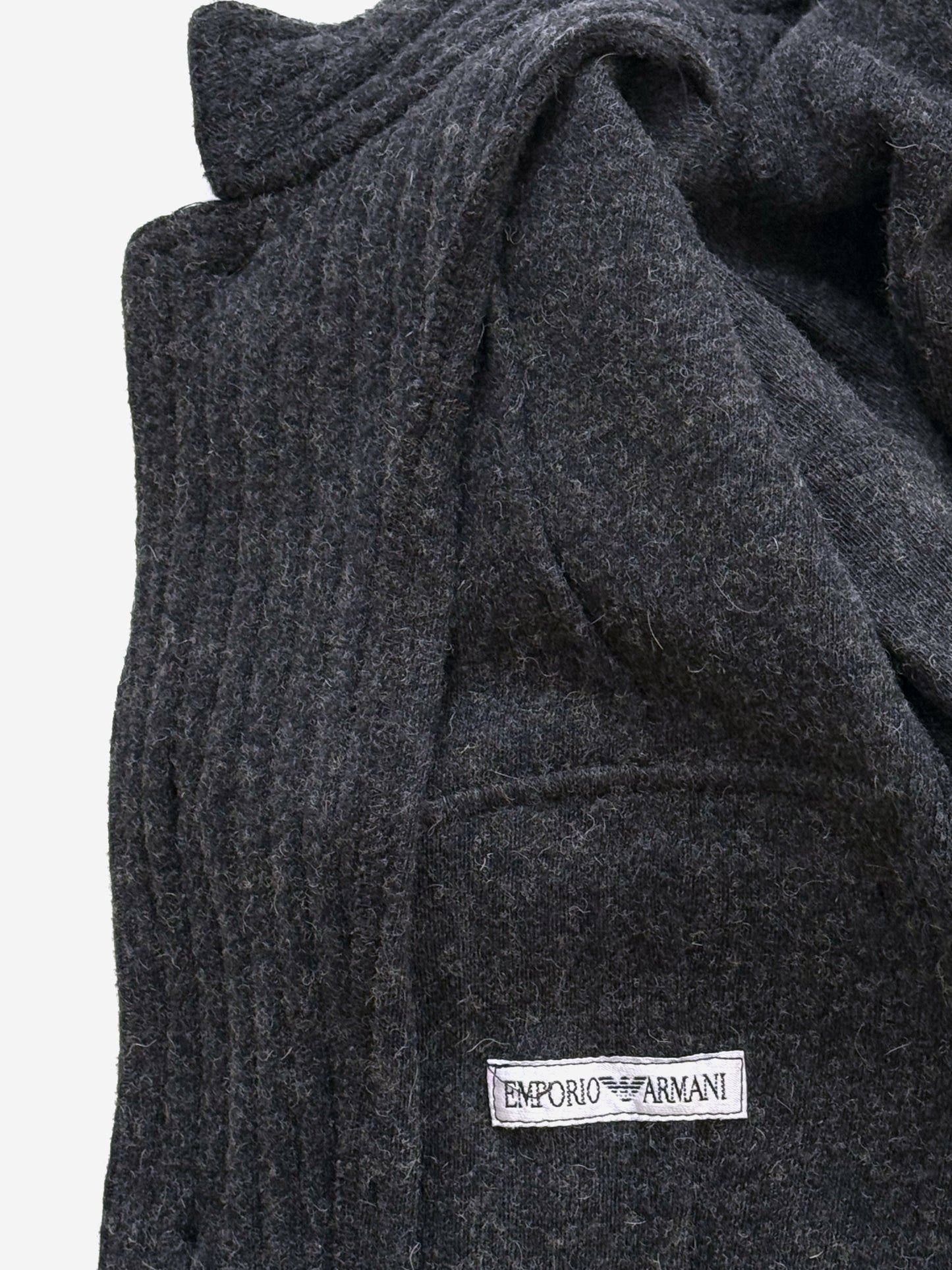 '90s Emporio Armani Knit Jacket in Cotton Wool