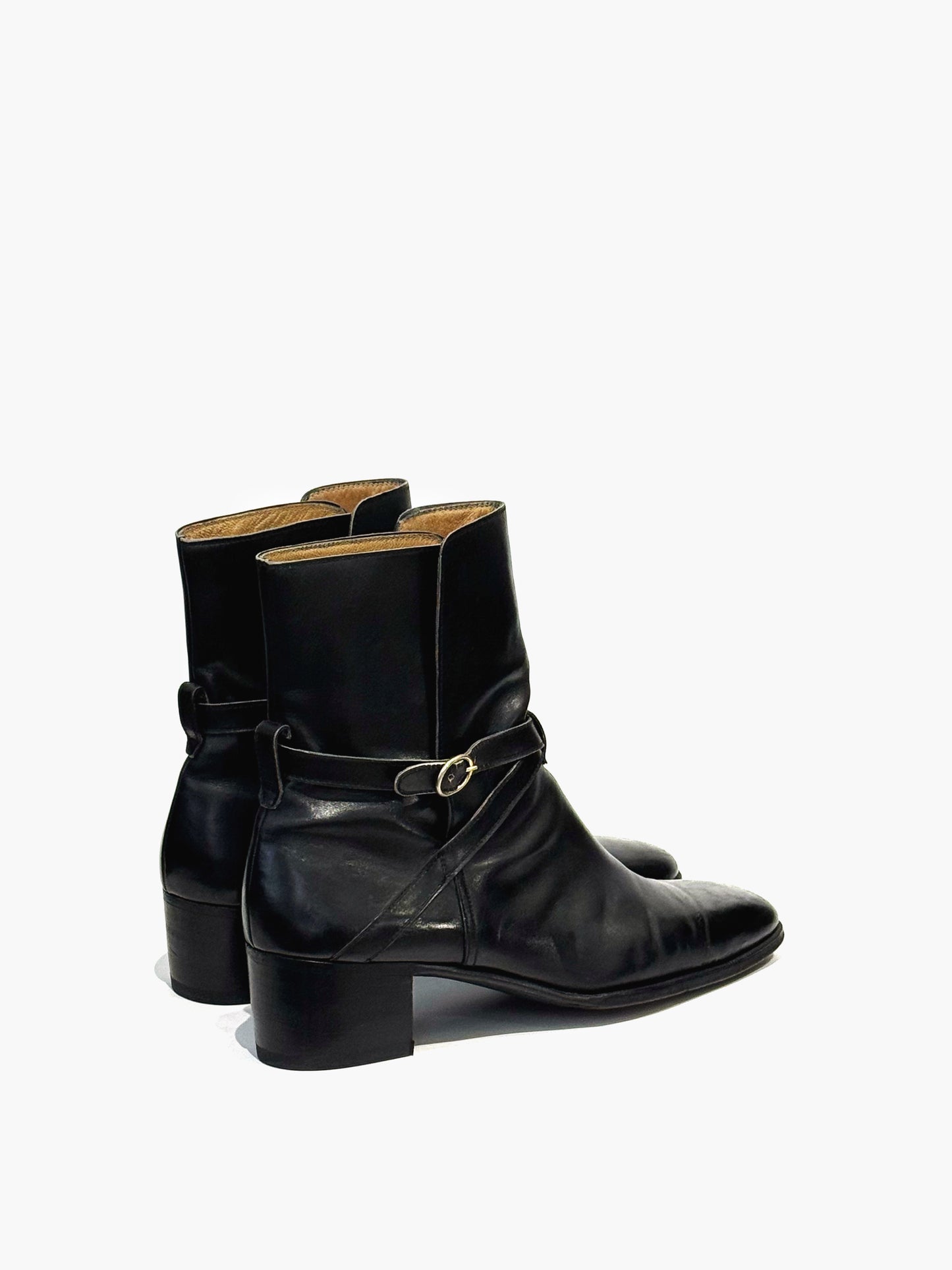 '70s Tanino Crisci Strap Boots in Leather